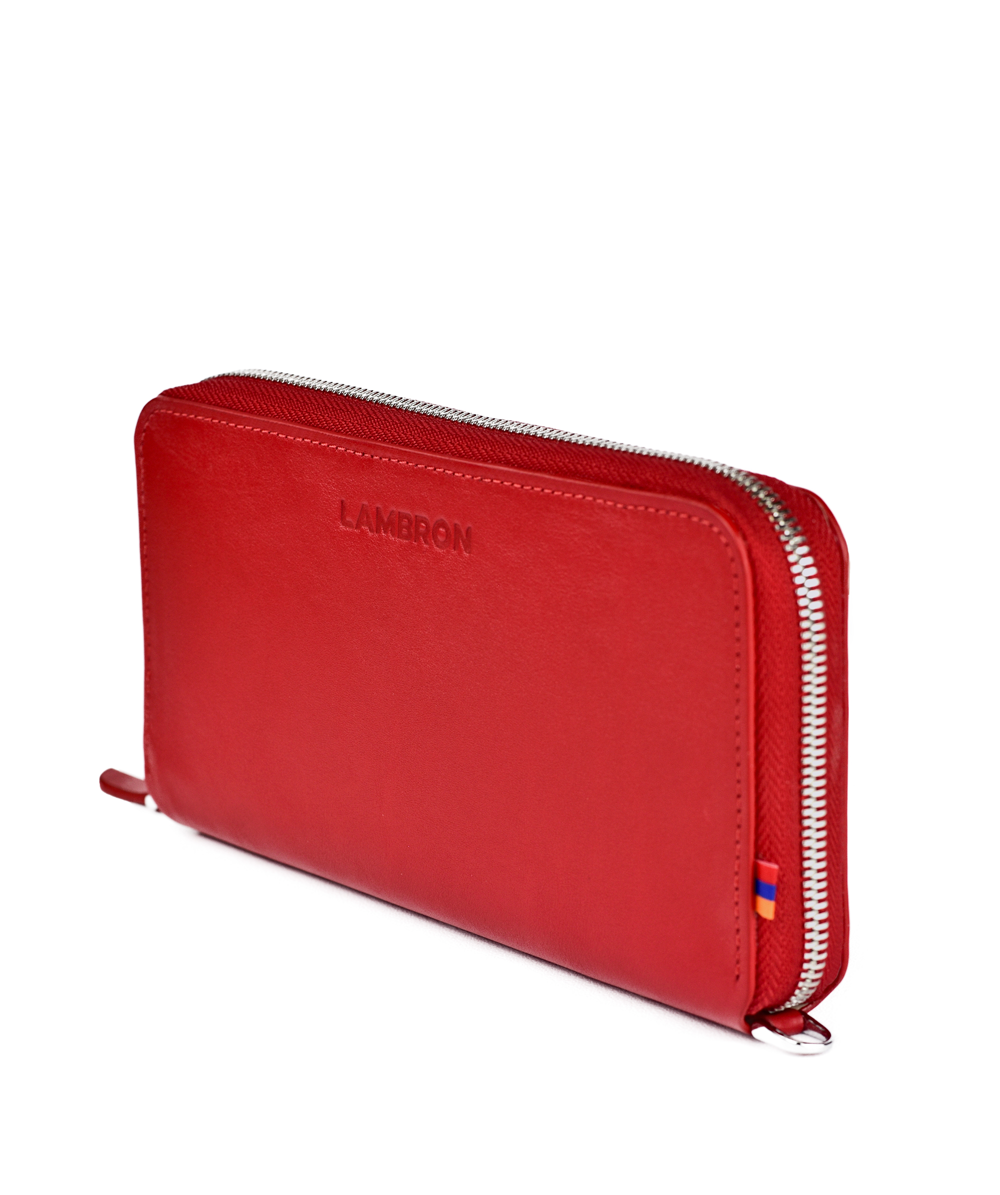 Wallet «Lambron»  Santa Claus (red) travel Ziper