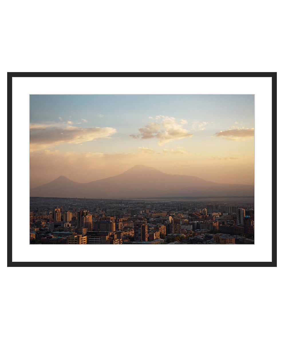 Art-print ''Ararat and Yerevan at Sunset''