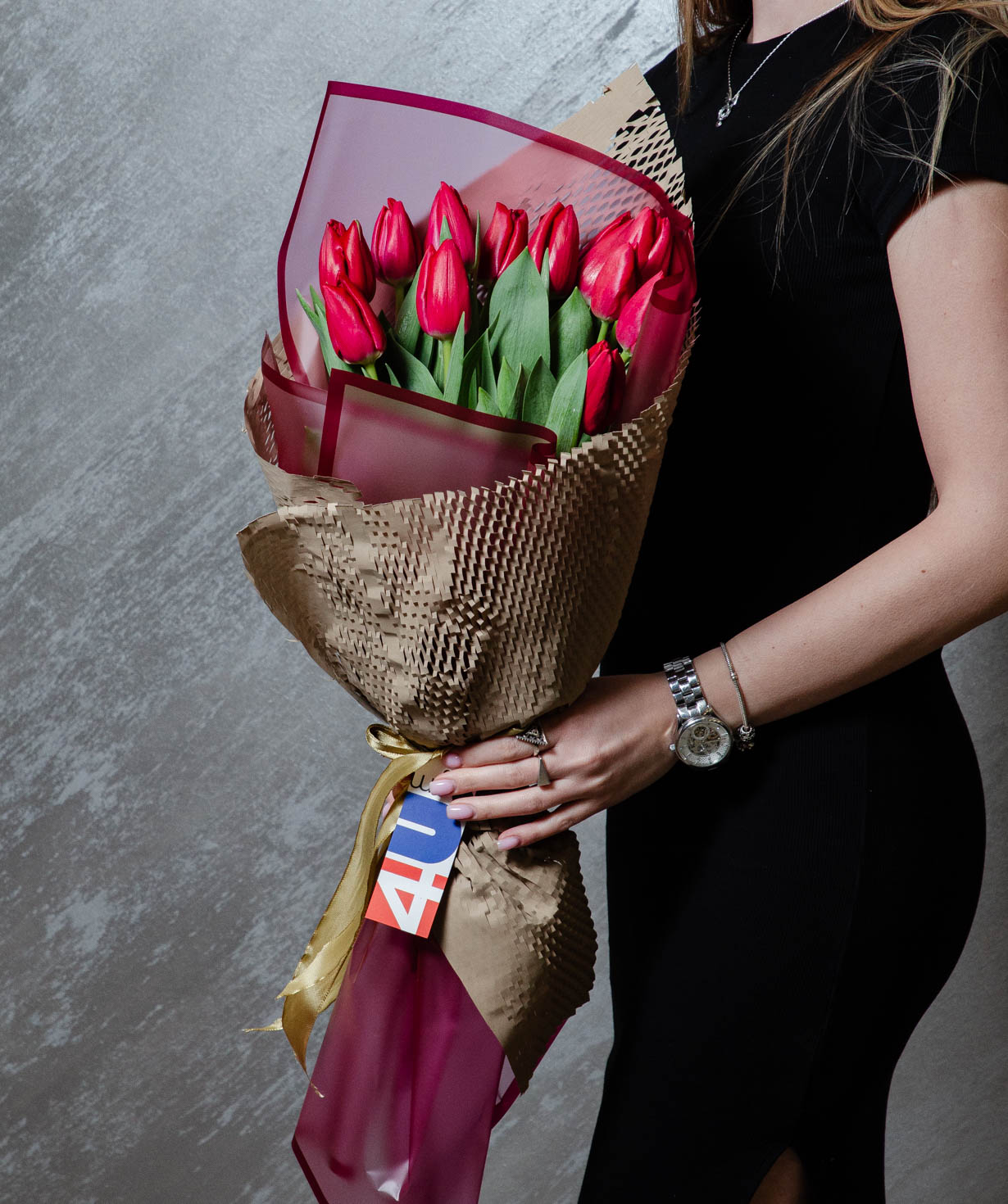 Bouquet «Bella» with tulips №373