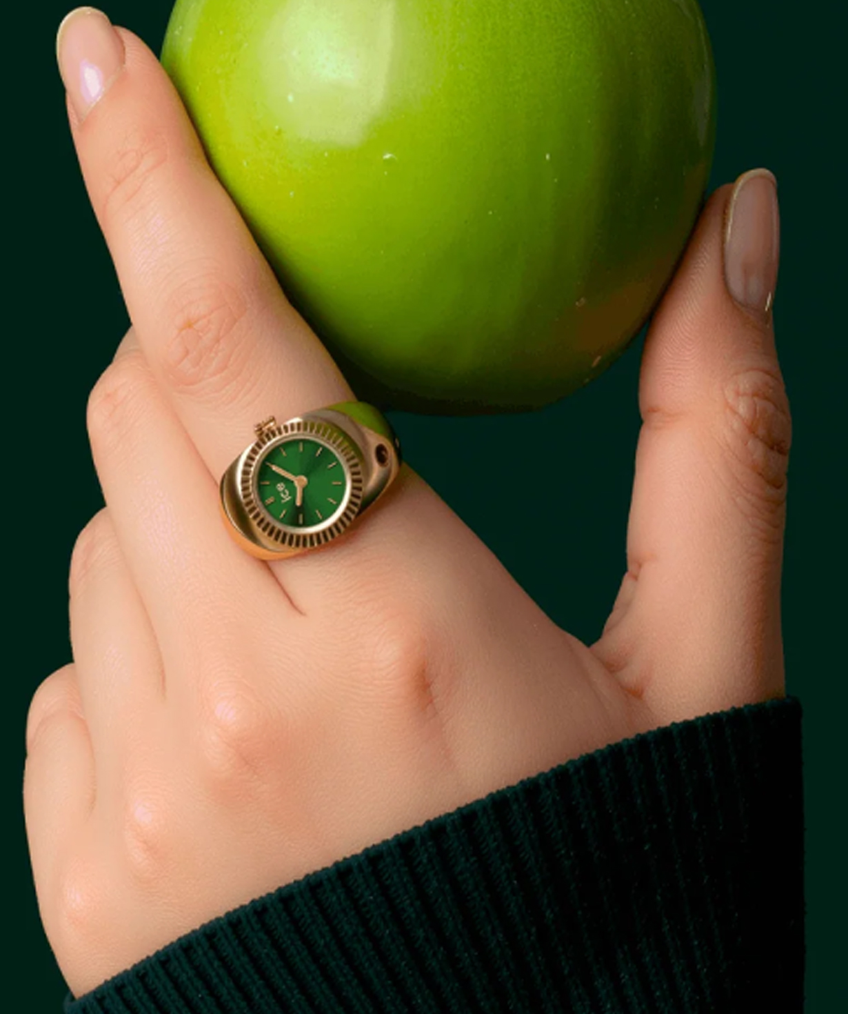Ring-watch «Ice-Watch» Ice Chouchou Gold Olive / 025517