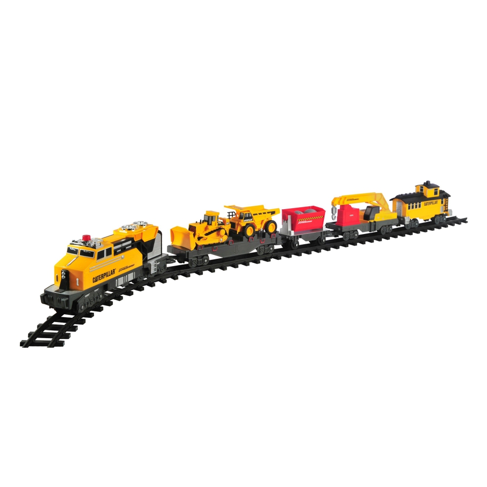 Игрушка «CAT» строительный поезд, с рельсами