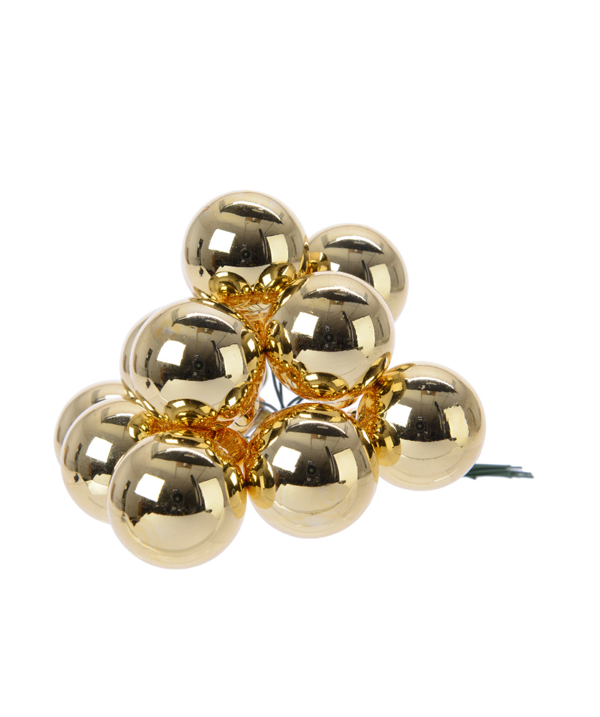 Toy `Landshaft` shiny light gold for Christmas tree