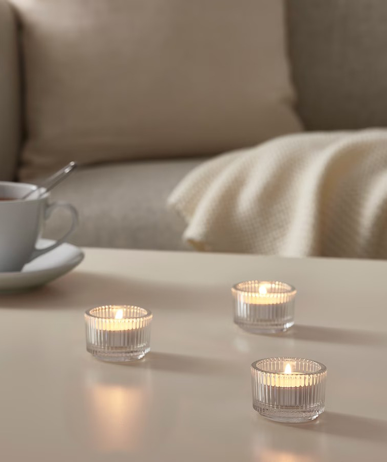 Unscented candles ''GLIMMA'' 100 pcs