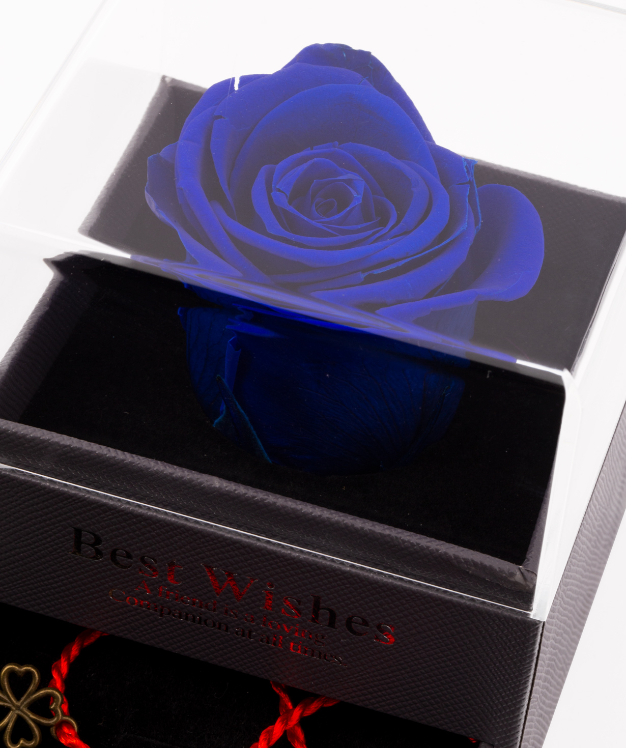 Роза `EM Flowers` вечная синяя с талисманом