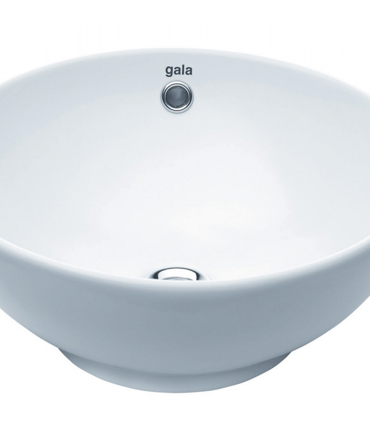 GALA 1004101 BOWL BASIN OVER COUNTERTOP NO TAPHOLE 41CM WHITE