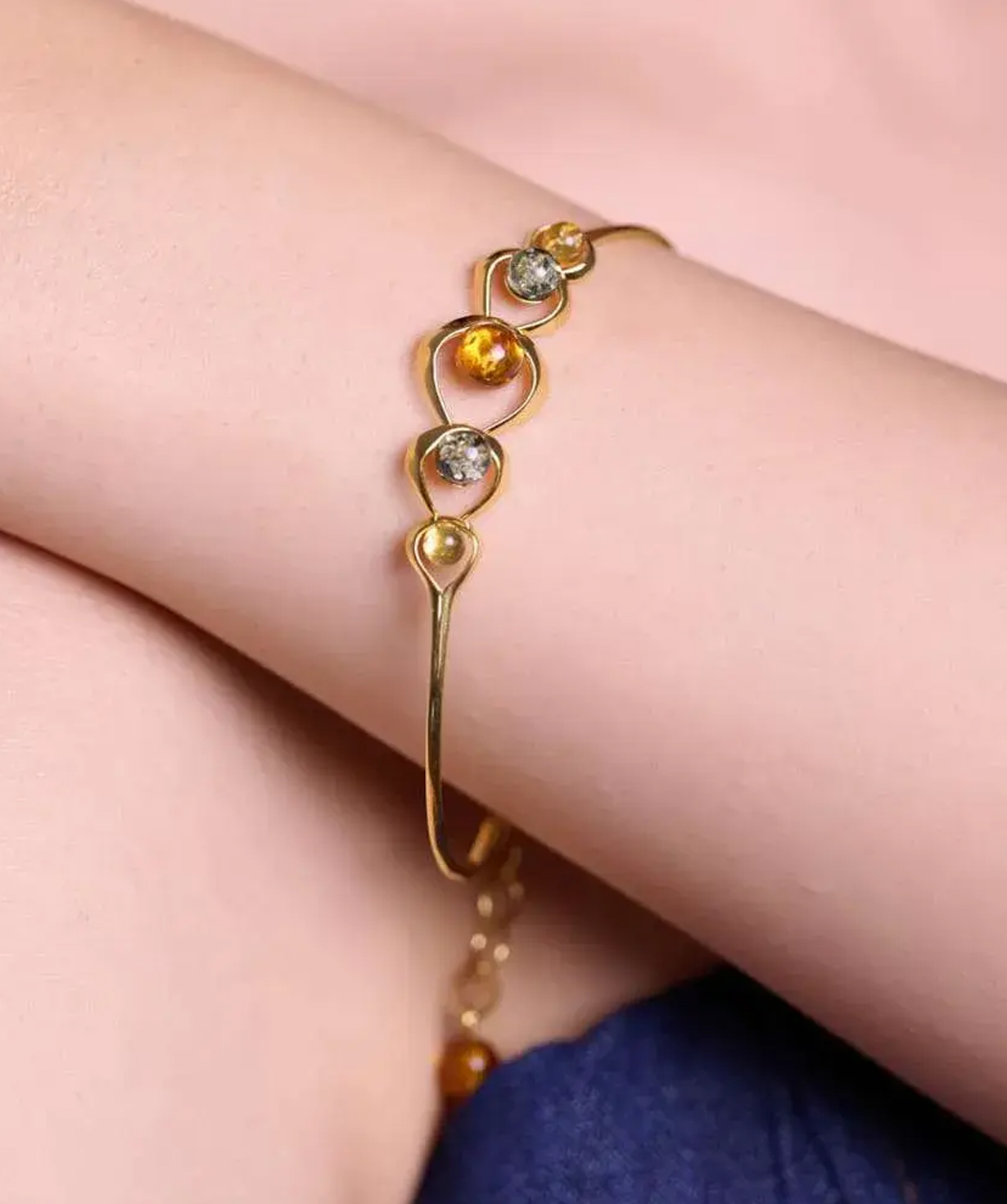 Silver bracelet «SiaMoods» SB266GP