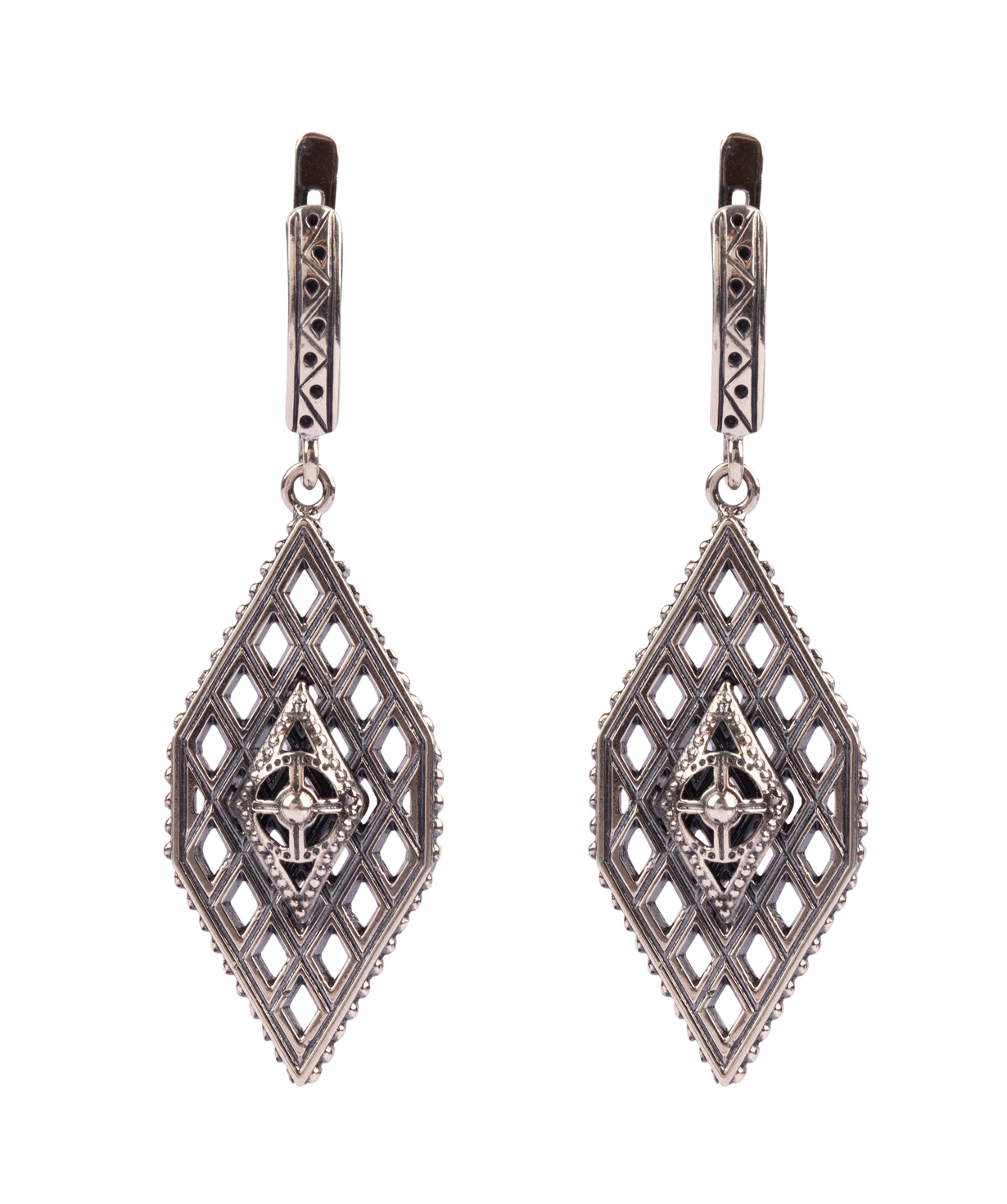 Earrings ''Tamama'' silver, Biaina
