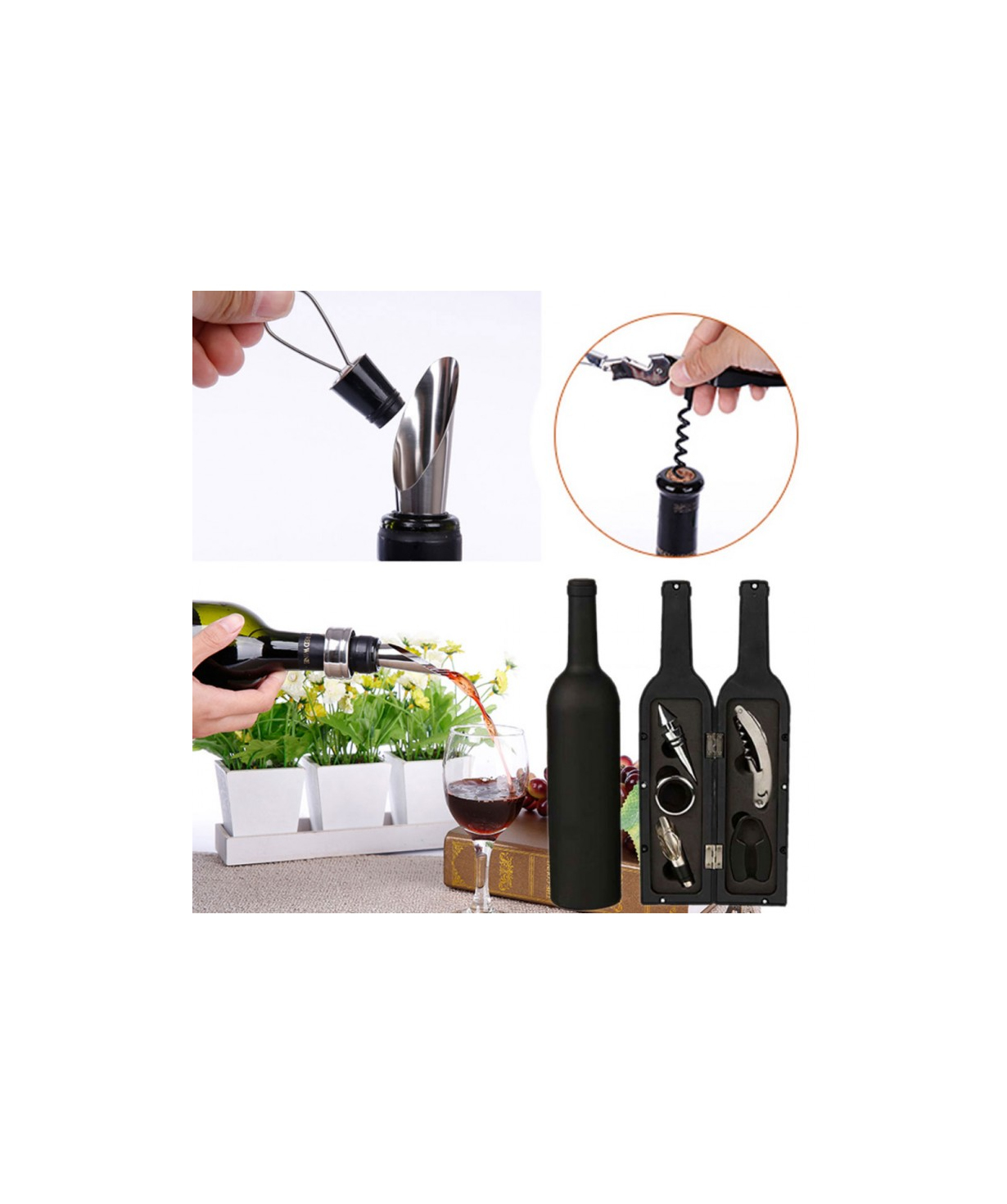 Collection of serving wine 5 in 1
