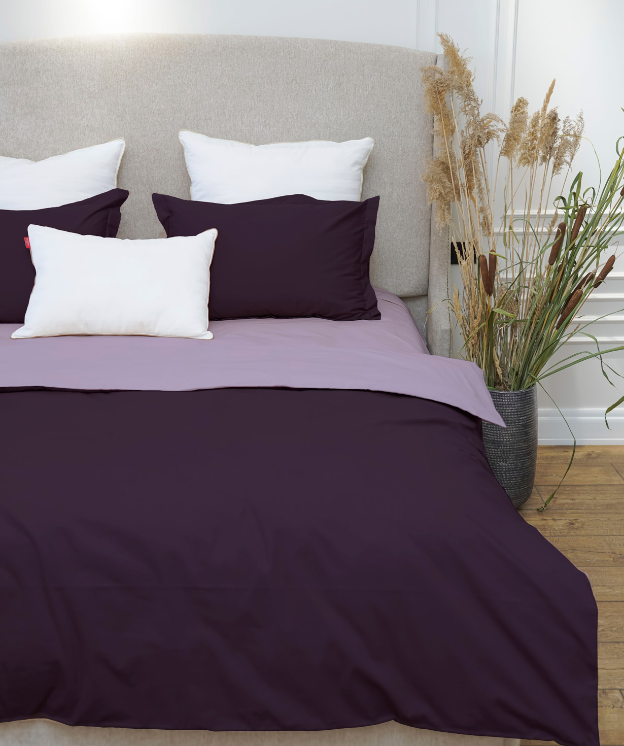 Bedding set «Jasmine Home» double, purple