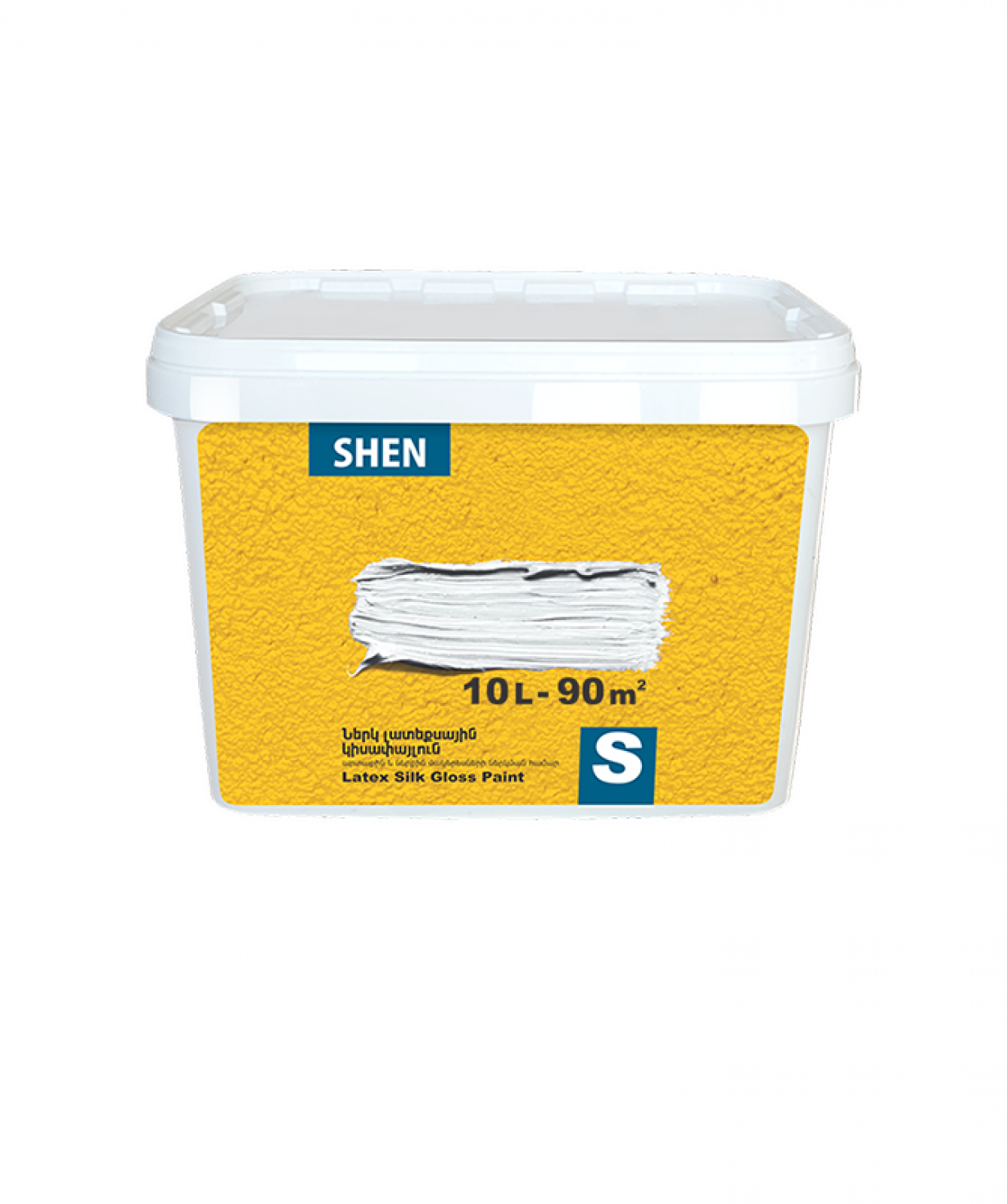 Ներկ լատեքսային կիսափայլ SHEN S, 10լ