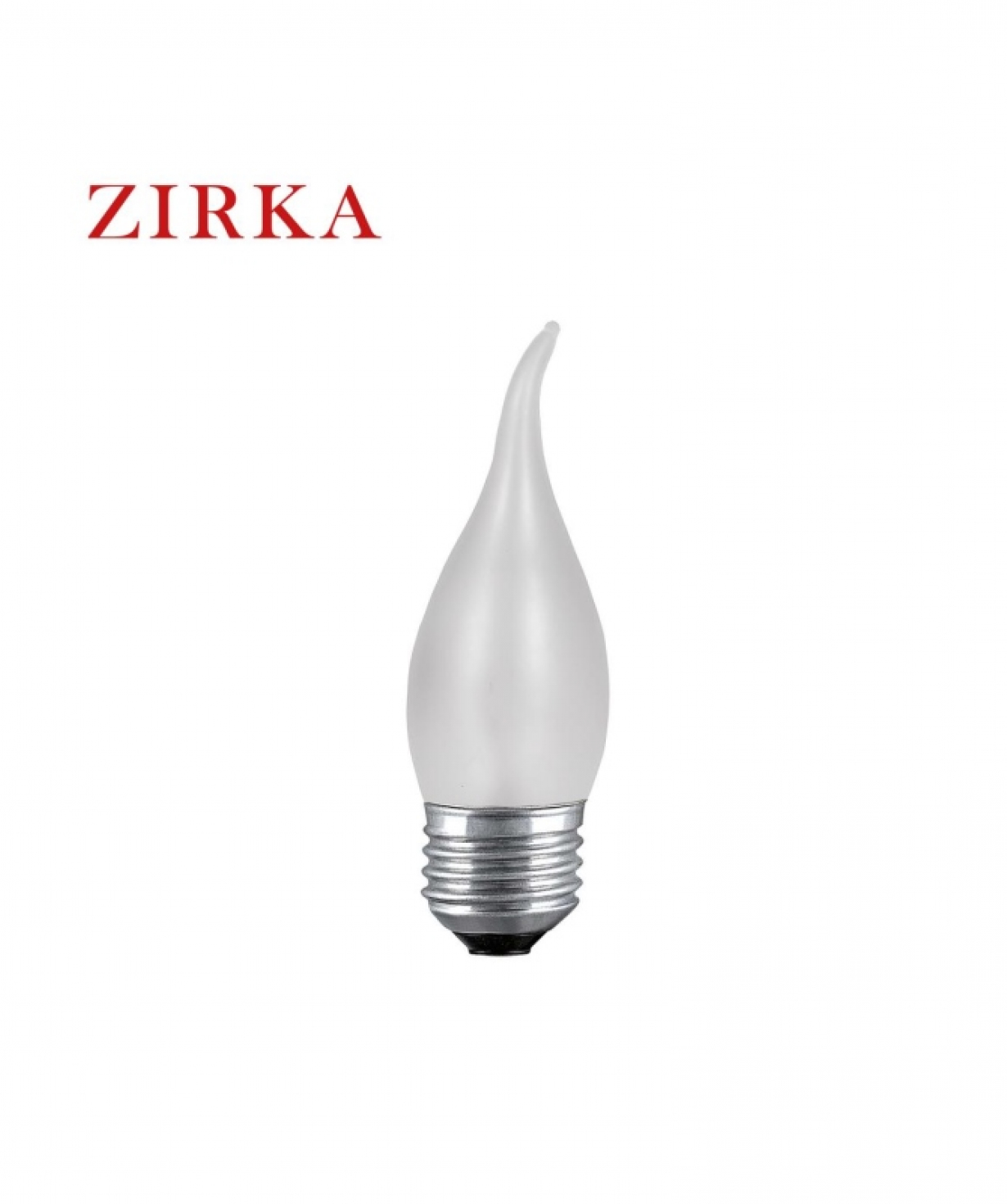 Lամպ շիկացման C35 սուր ծայր, մատվի ZIRKA 60W-E27-3000K-460Lm