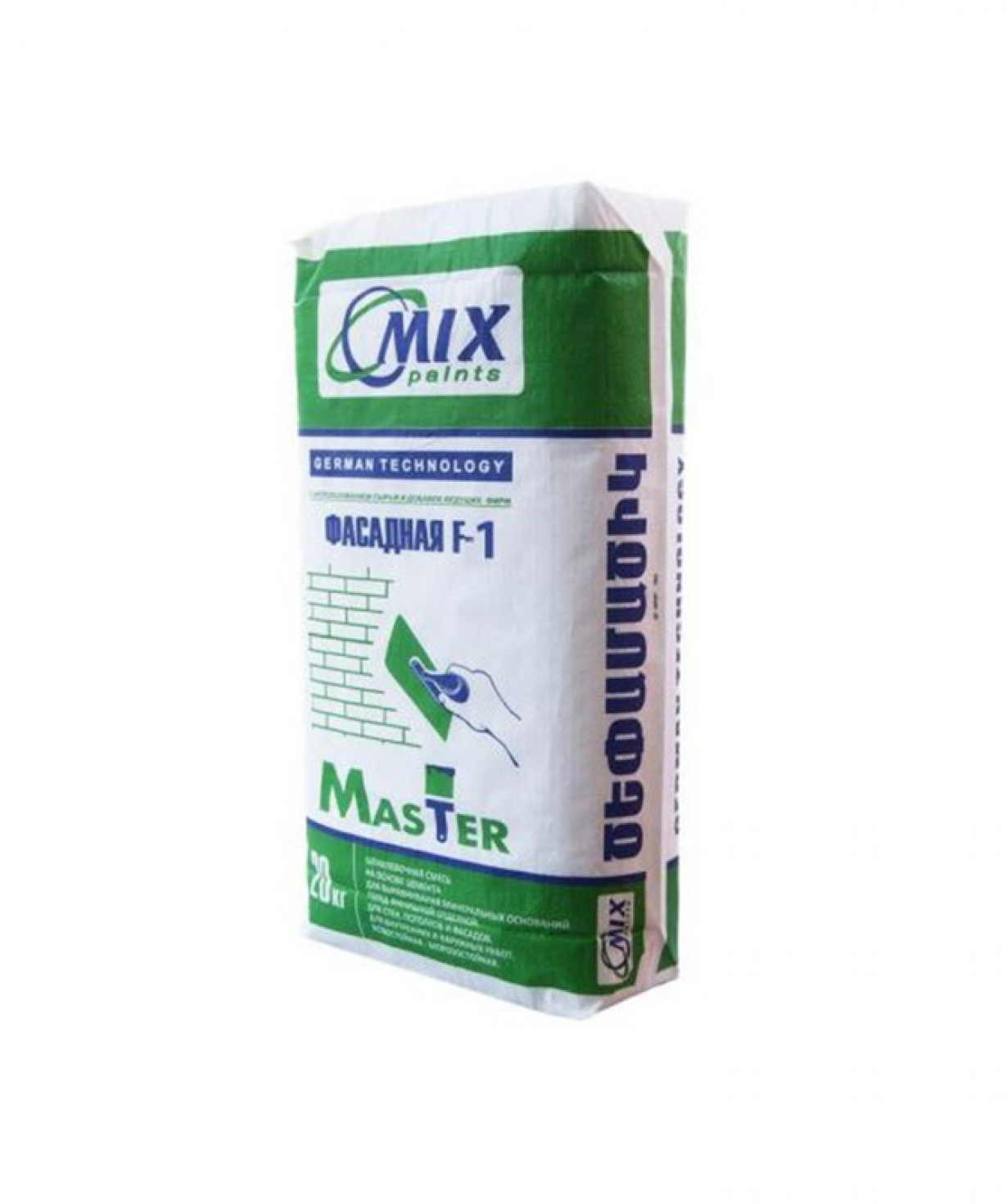Ծեփամածիկ ճակատային սպիտակ F1 MIX, 20կգ
