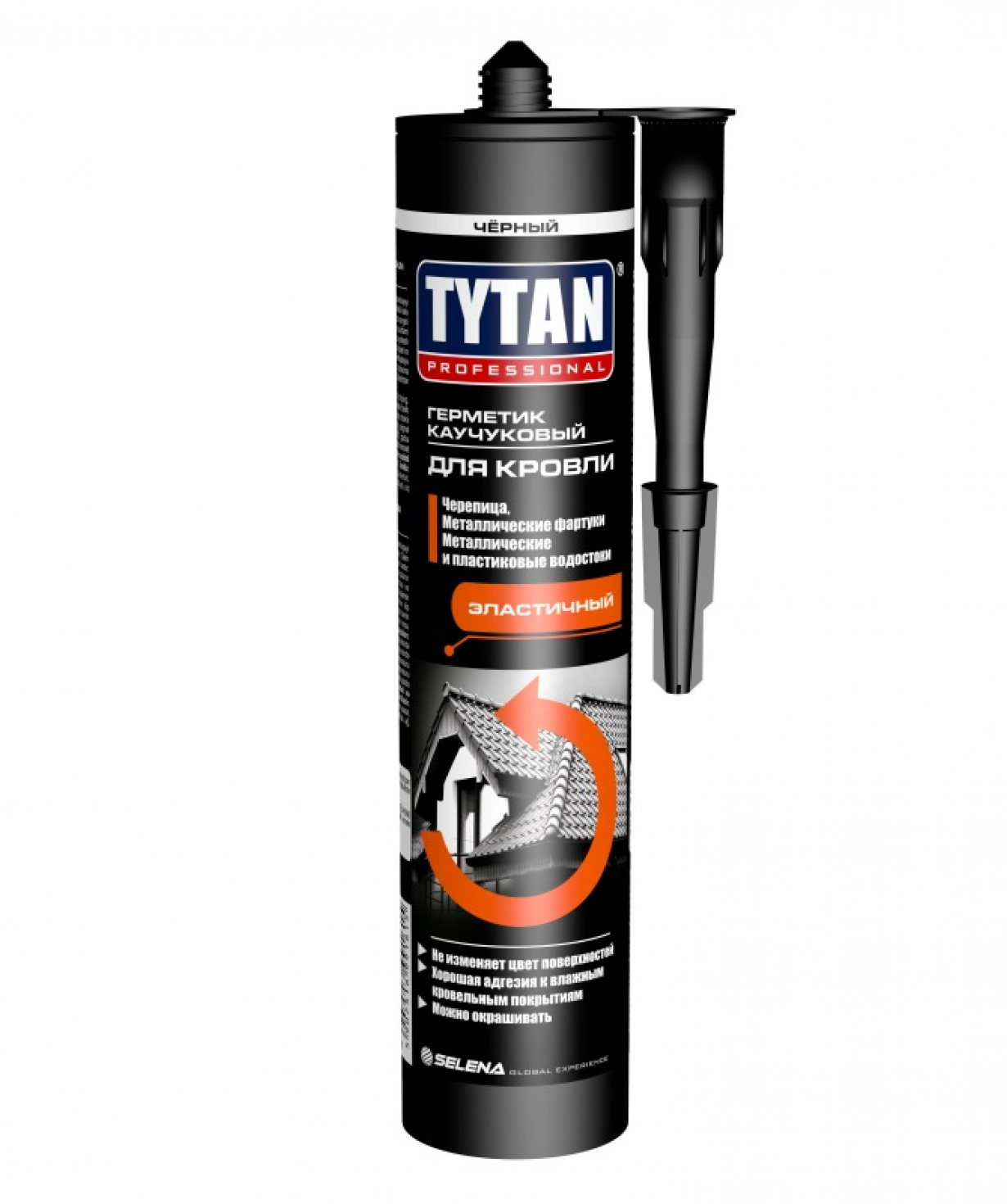 Հերմետիկ կաուչուկից տանիքների համար սև 310մլ TYTAN PROFESSIONAL