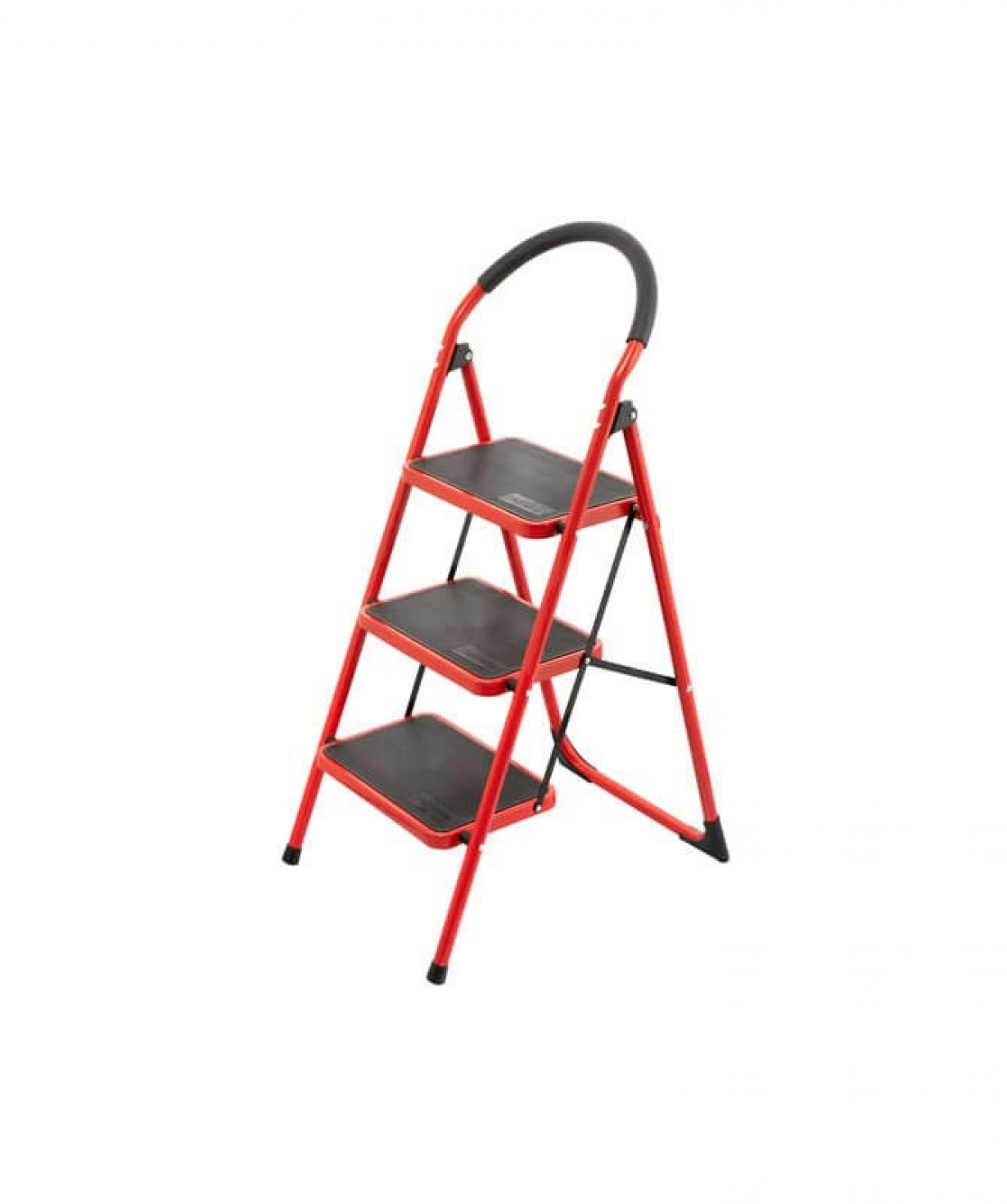 Սանդուղք կարմիր սև մետաղական 3 աստիճան