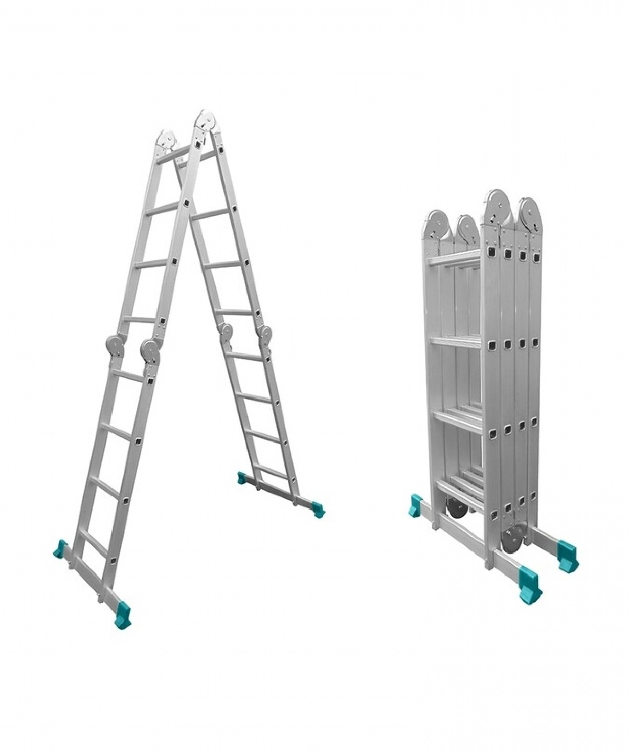 Բազմաֆունկցիոնալ ալյումինե սանդուղք 4*4  քայլ  TOTAL THLAD04441