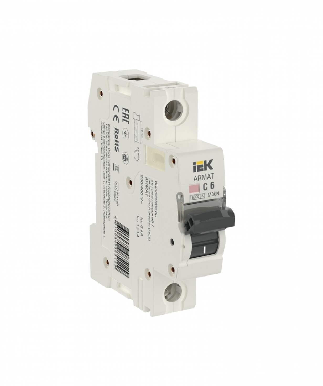 Անջատիչ ավտոմատ M06N   1P C 6  A IEK