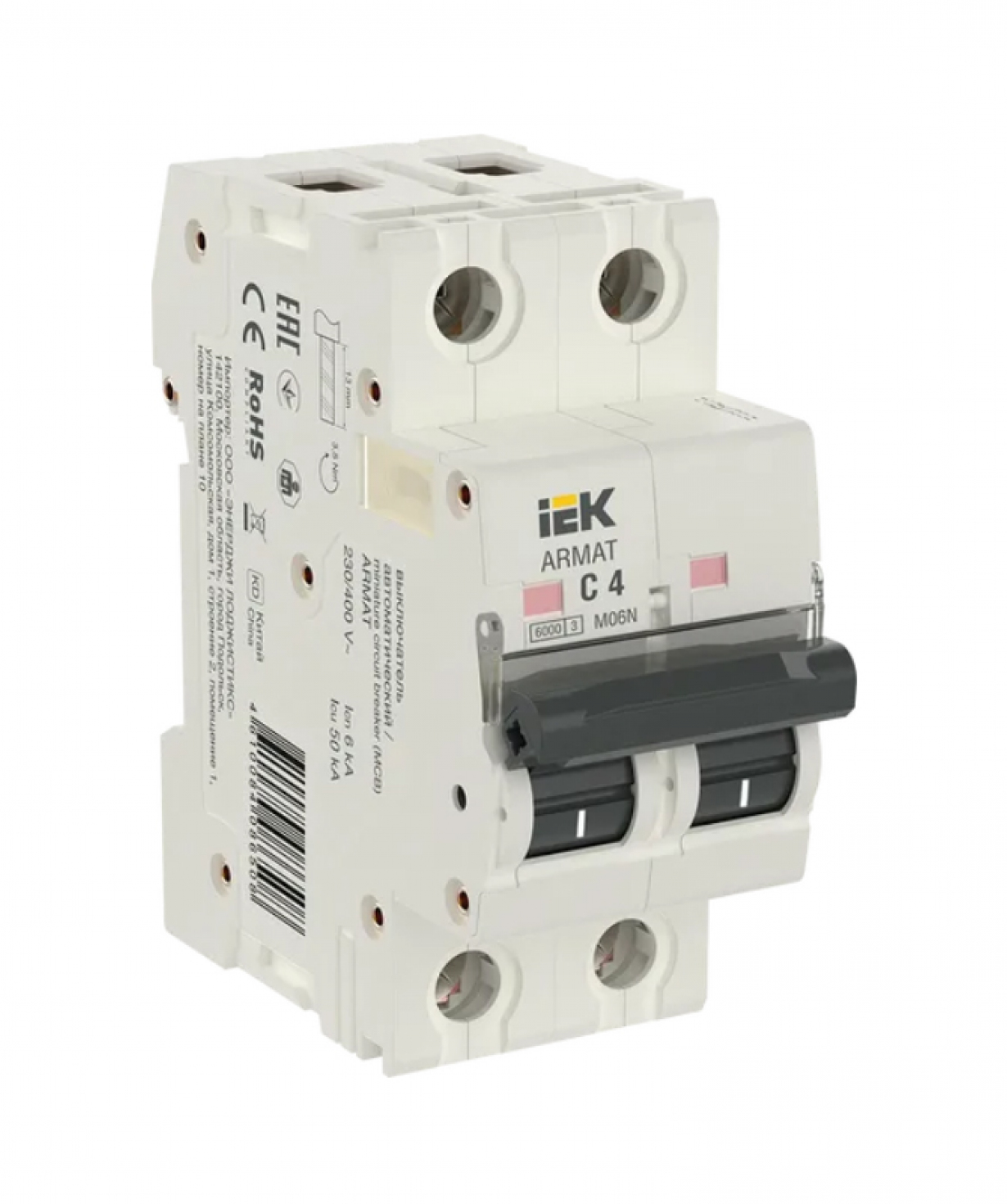 Անջատիչ ավտոմատ  M06N 2P C 4A IEK