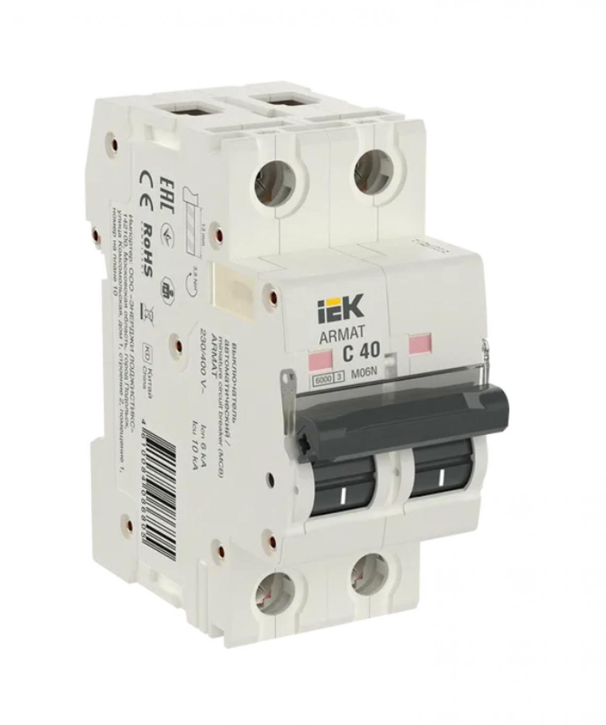 Անջատիչ ավտոմատ 2P C 40 A IEK