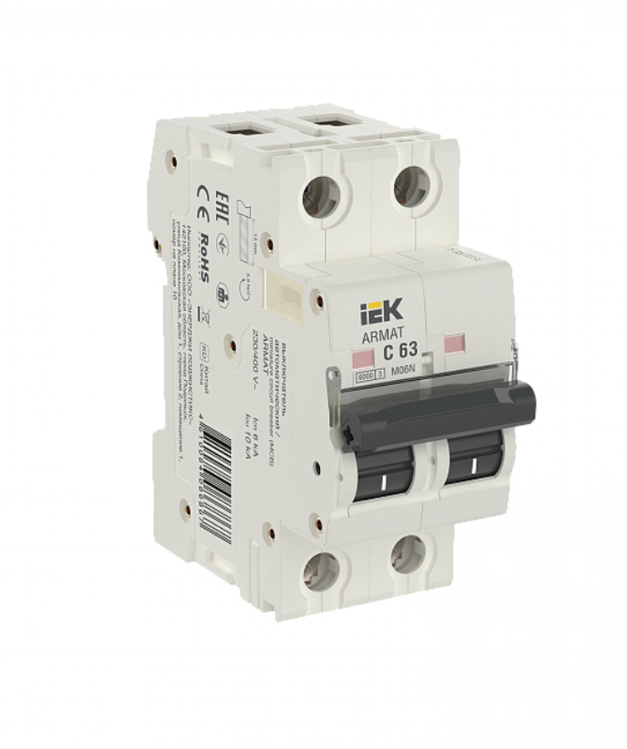 Անջատիչ ավտոմատ 2P C 63 A IEK