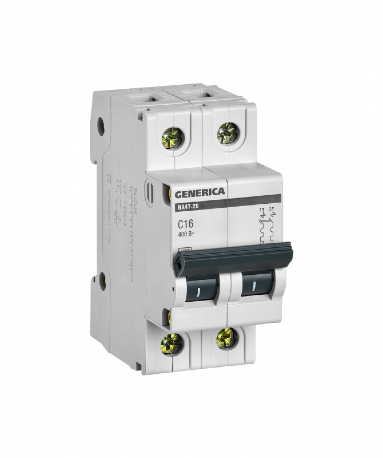 Ավտոմատ անջատիչ 2P C 16 A GENERICA IEK