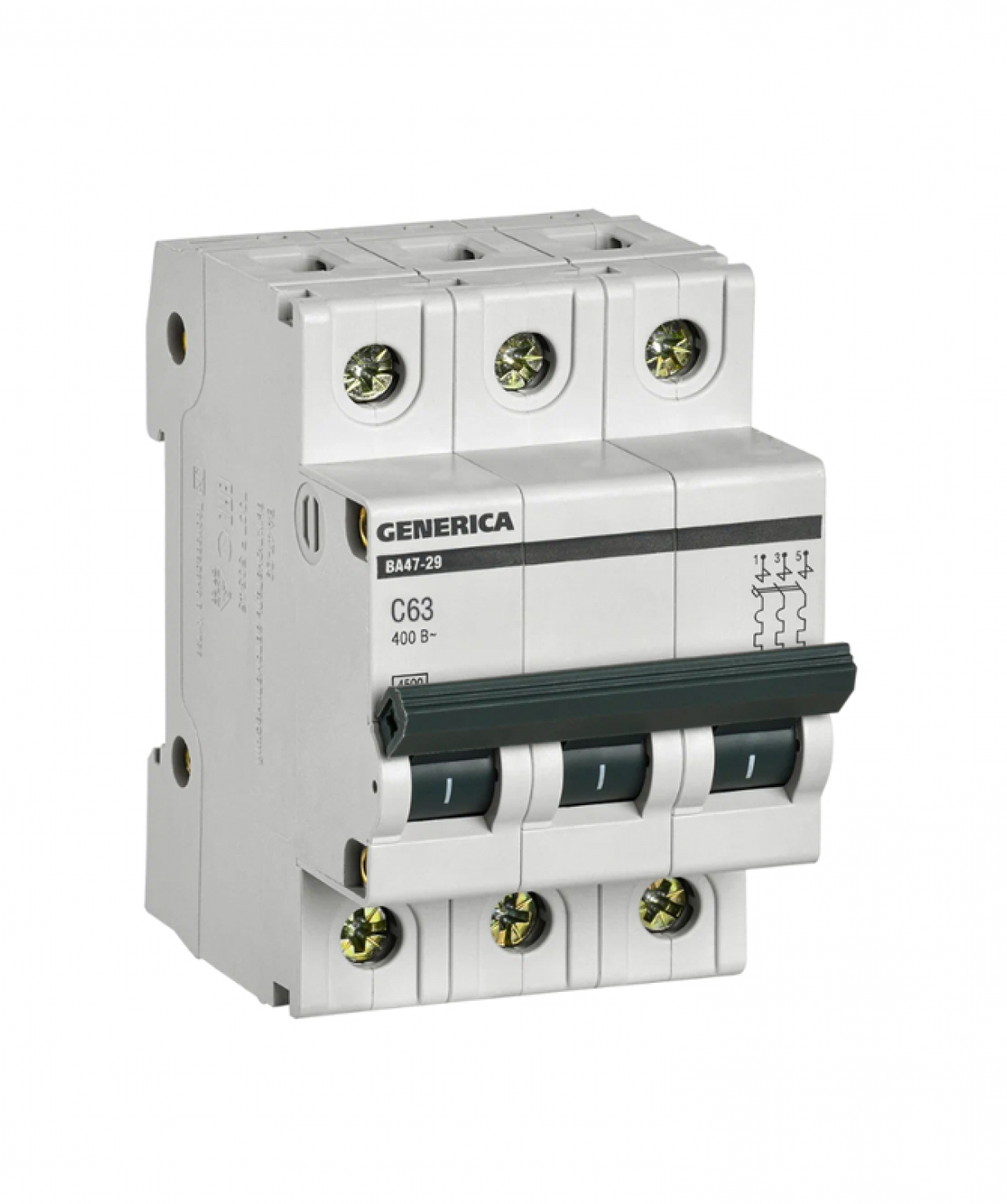 Ավտոմատ անջատիչ 3P C 63 A GENERICA IEK