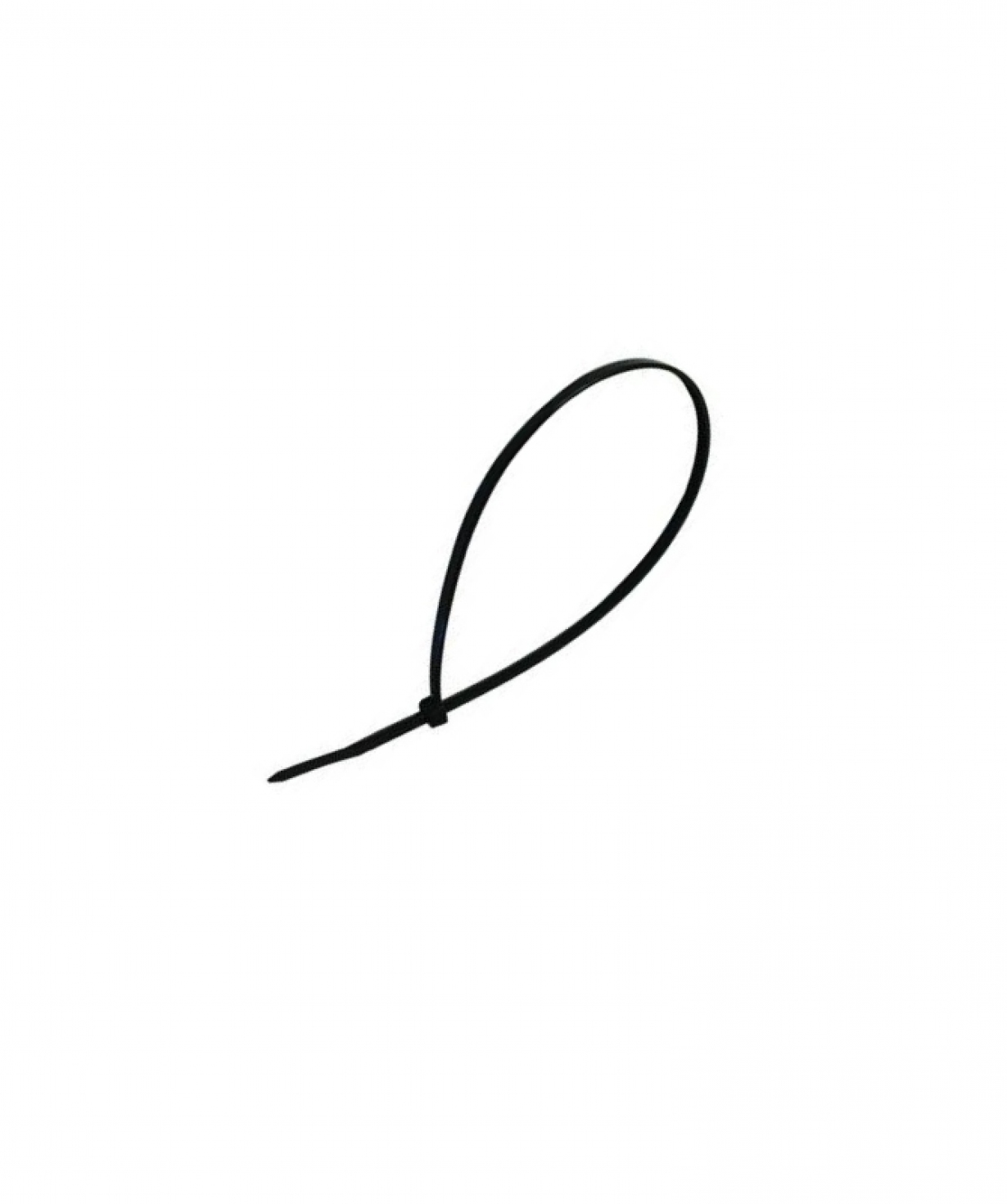 Լարի և ճկուն խողովակի խամուտ սև 3.6x200մմ, IEK, 100 հատ