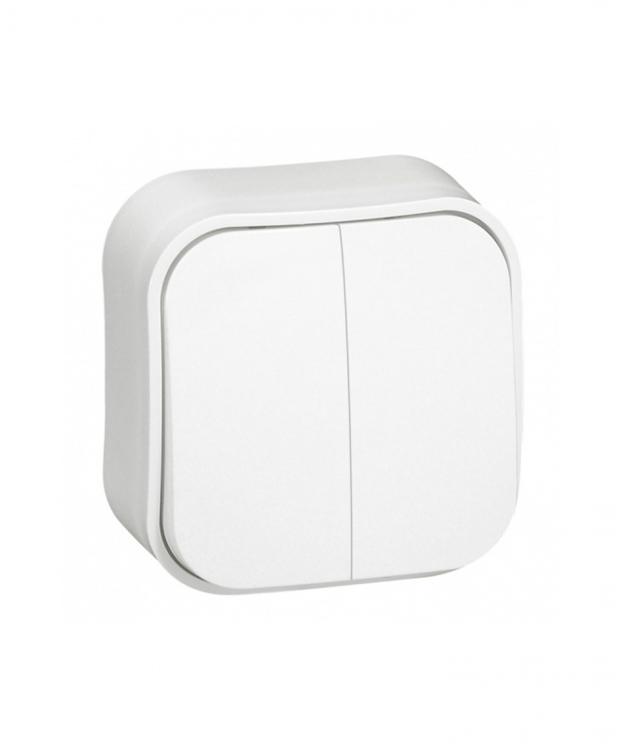 Անջատիչ 2-ստեղնանի 10Ա 250 Վ~ ЕTIKA / NILOE Սպիտակ