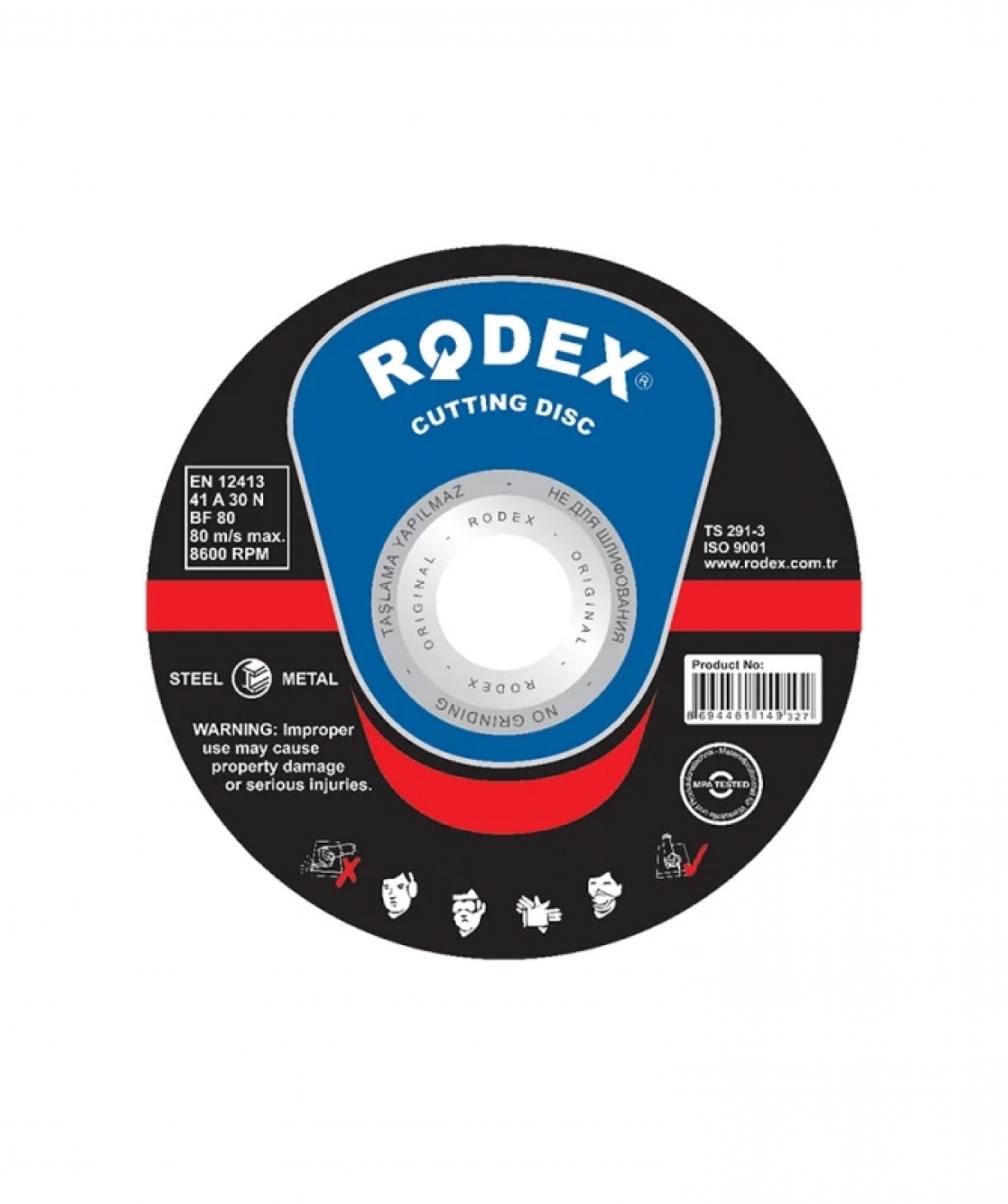 Մետաղ կտրող սկավառակ 400x4.0x32մմ, RODEX