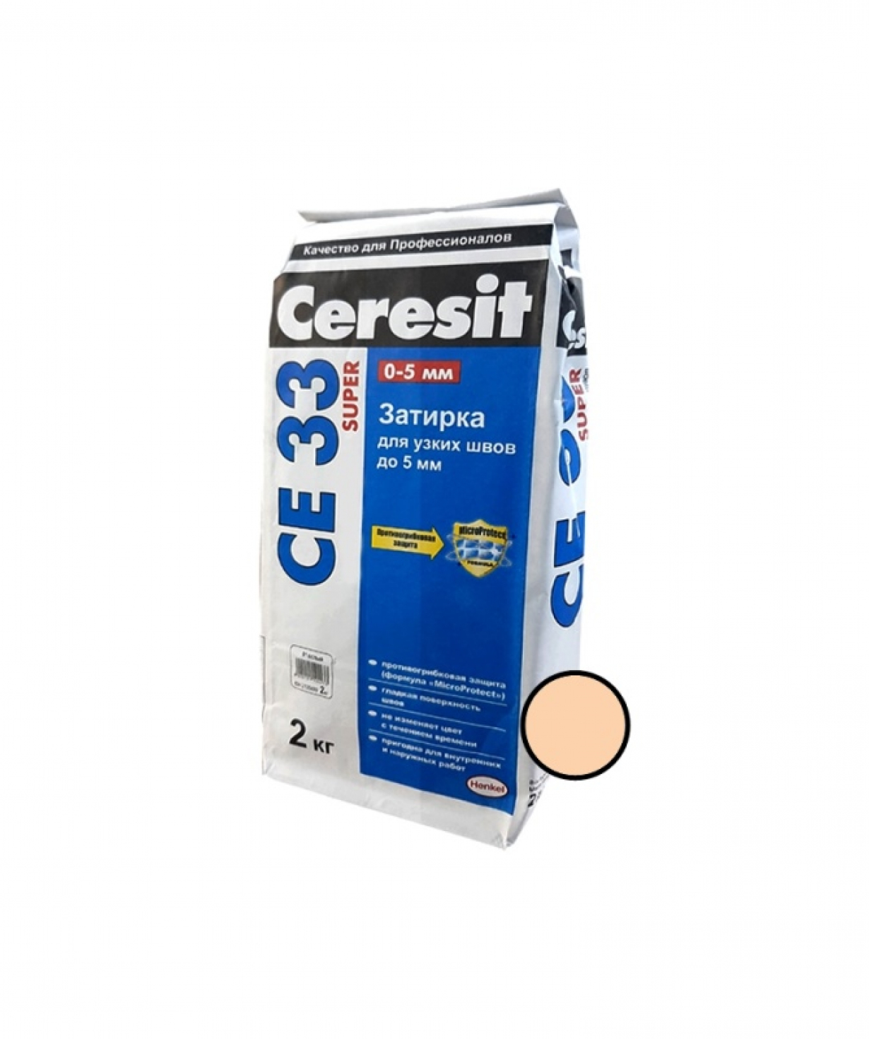 Քսահարթիչ CERESIT CE33, դեղձագույն, 2կգ