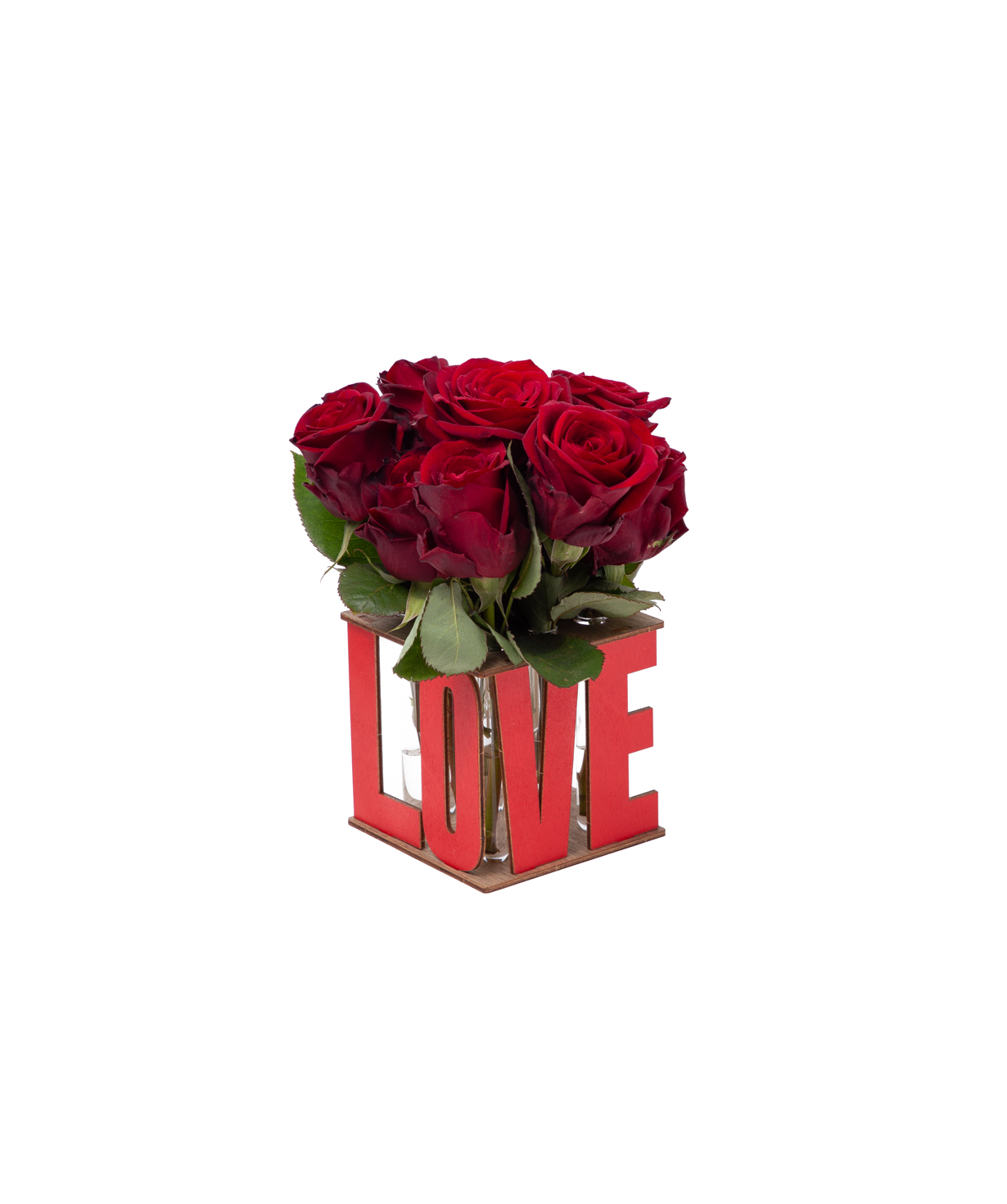 Կոմպոզիցիա «EM Flowers» Love, վարդերով