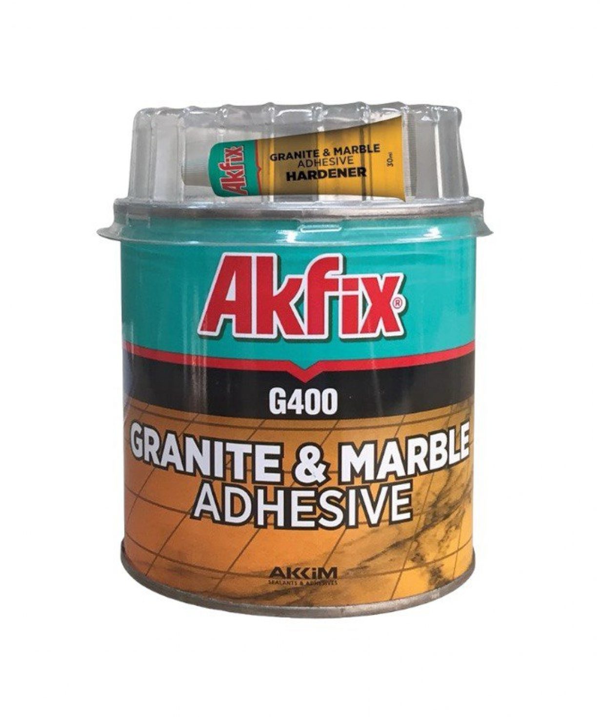 Գրանիտ քարի սոսինձ G400 թափանցիկ  800գր AKFIX