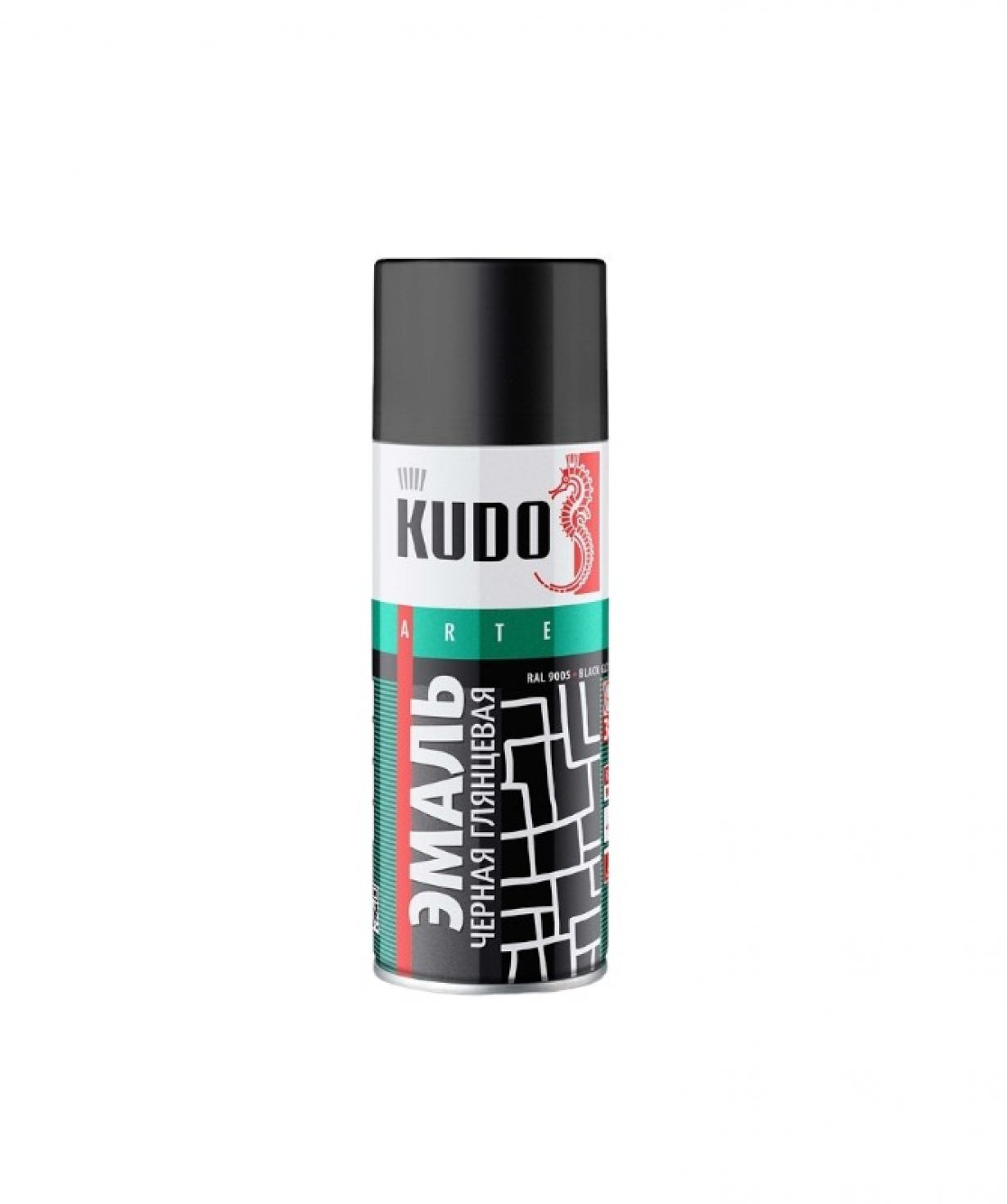 Էմալ ունիվերսալ  սև փայլուն KUDO