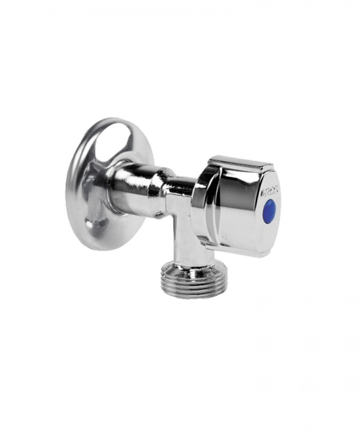 Անկյունային Գնդիկավոր փական, լվացքի մեքենայի համար,  քրոմապատ,  1/2 х3/4