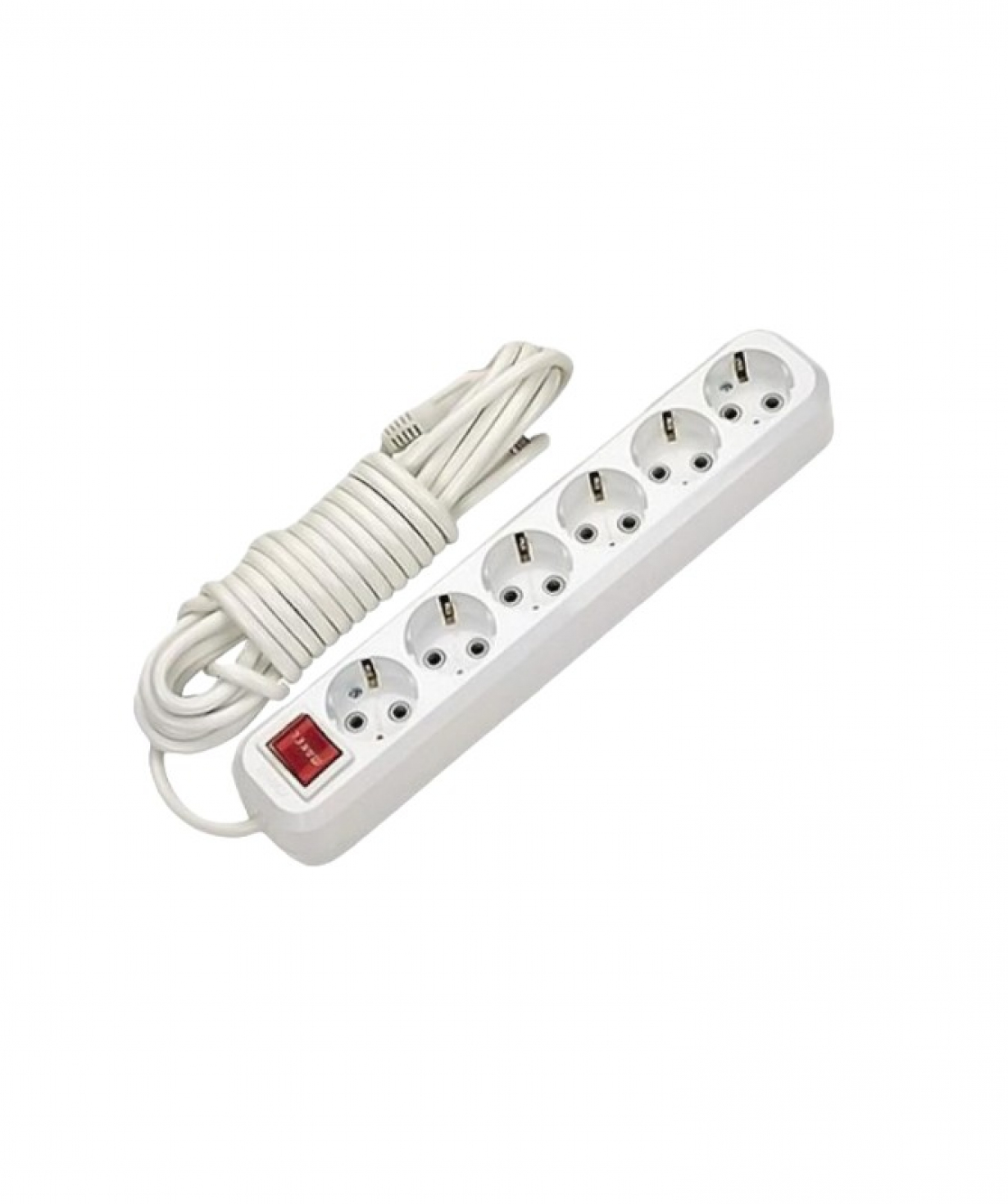 Բազմավարդակ բլոկ մալուխով հողանցումով,անջատիչով  6տեղ-3մ