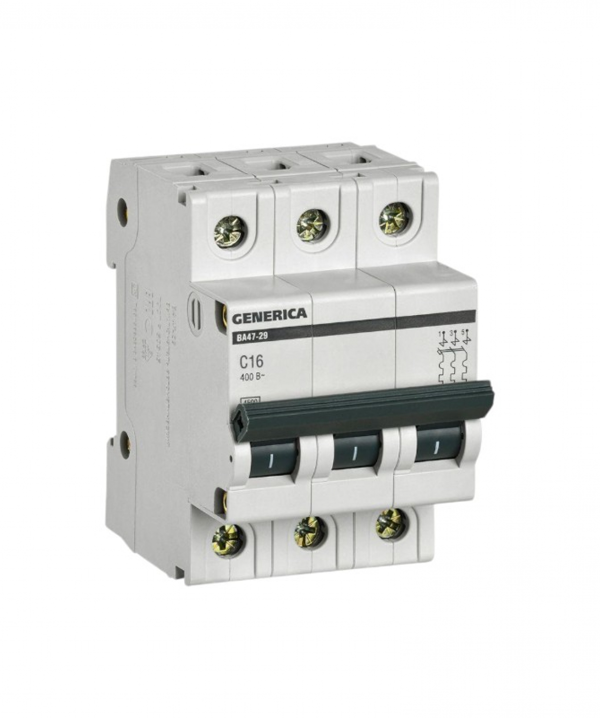 Ավտոմատ անջատիչ 3P C 10 A GENERICA IEK