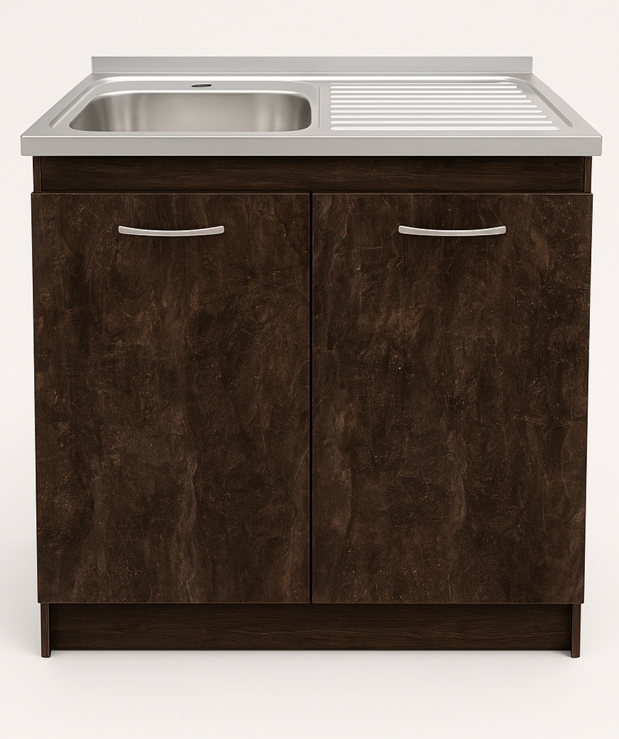 Perla լամինատ խոհանոցային կահույք Rico D8060A, 1B1D, 800×600×840մմ, մուգ ատելիե, ձախ