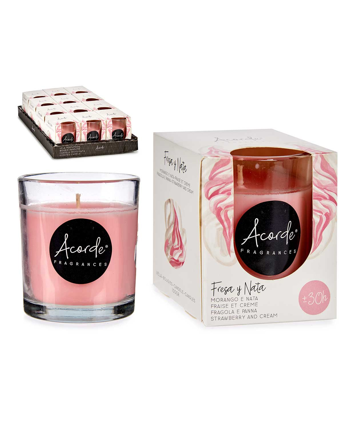 Scented candle «Ashley Home» Cream / 83184
