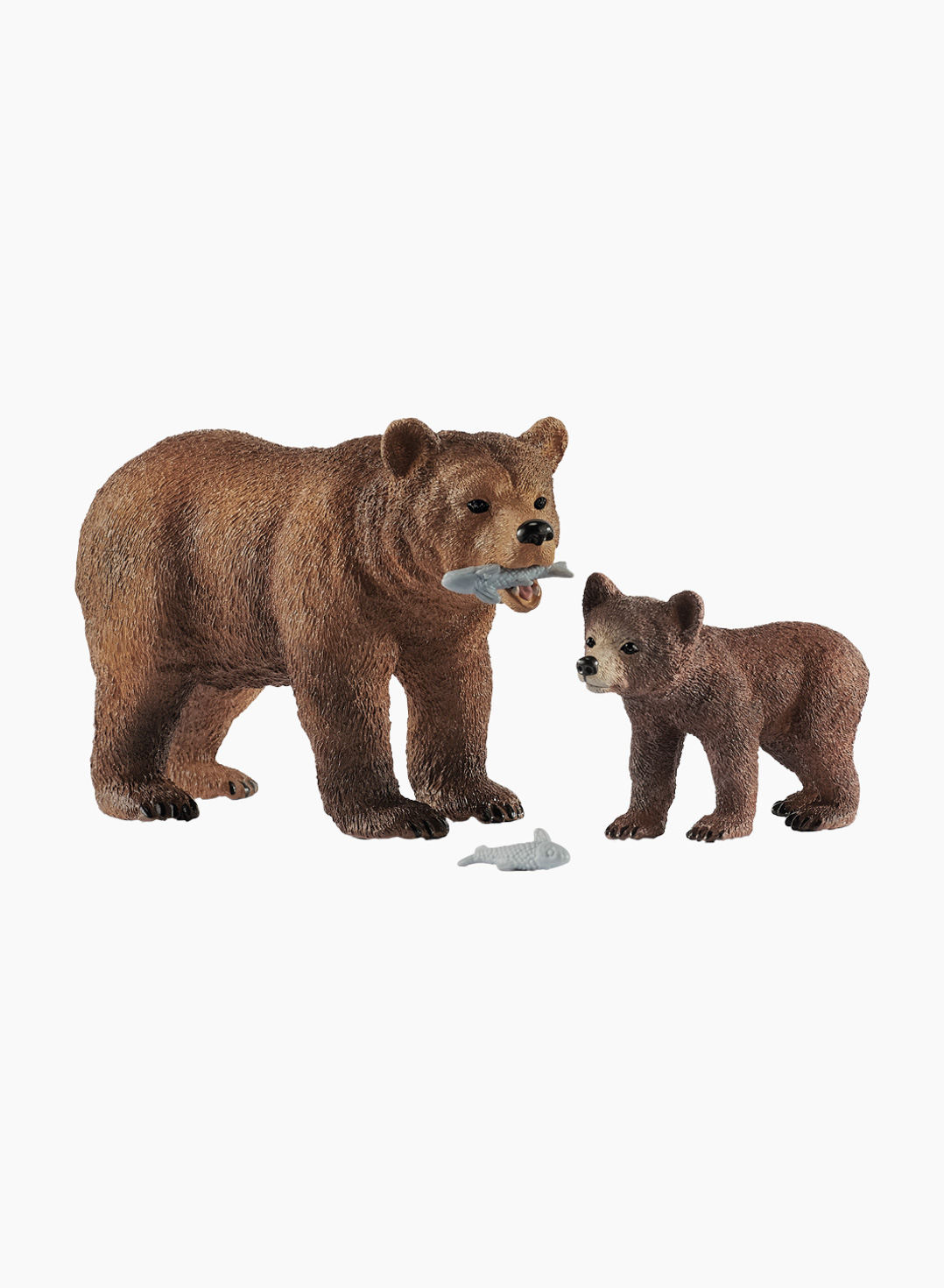 Schleich Набор фигурок животных «Самка медведя гризли с медвежонком»
