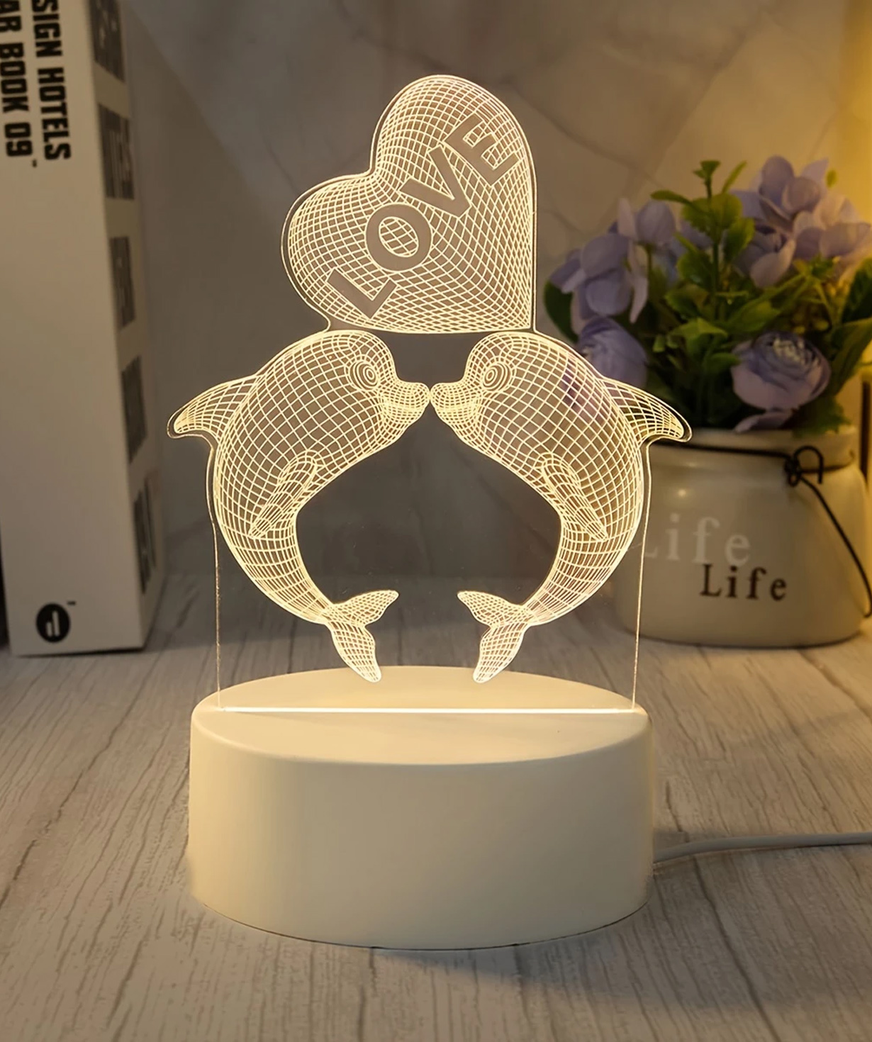 LED Lamp «Gift Store» dolphins №221