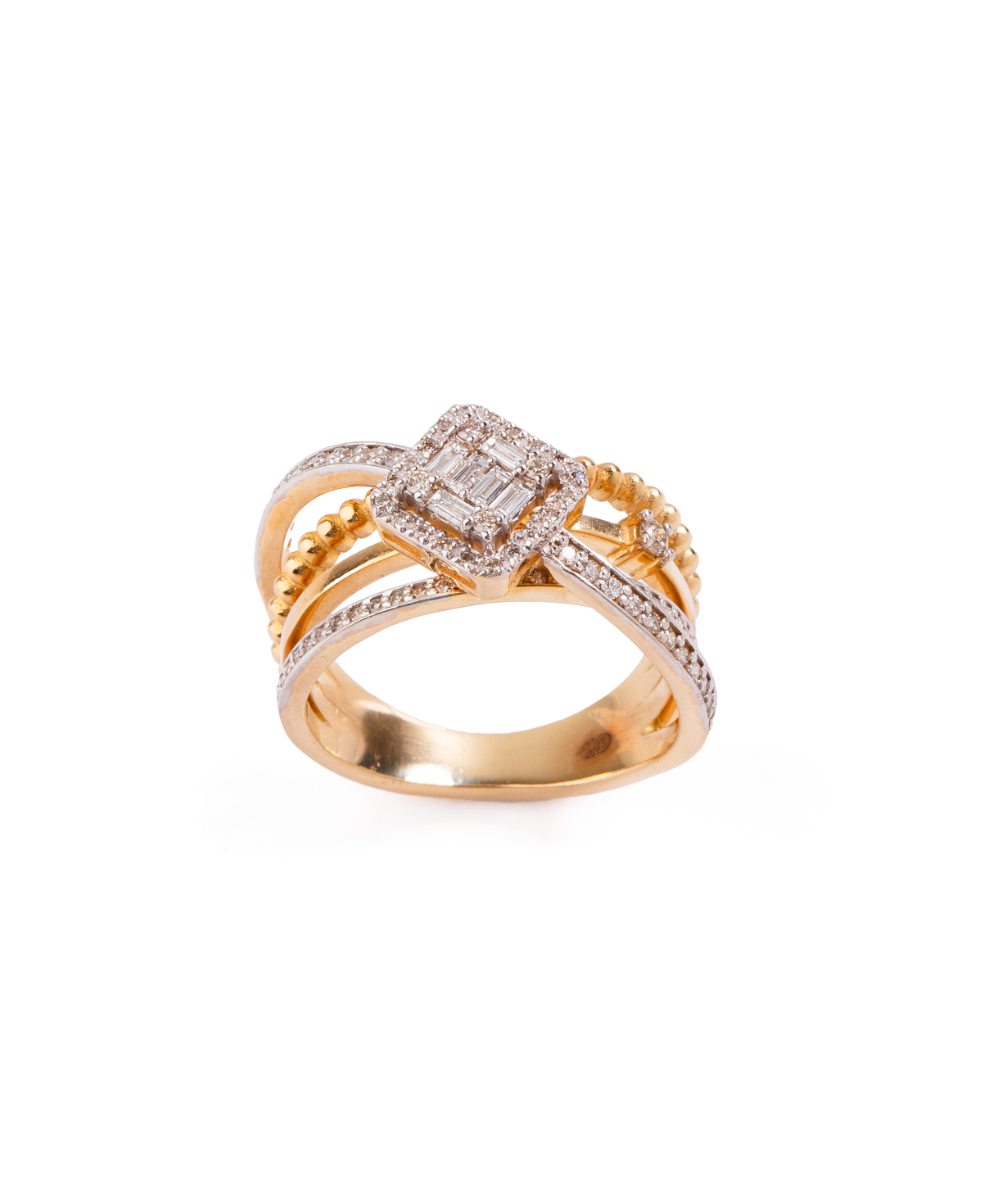Ring `Less is more` gold №131