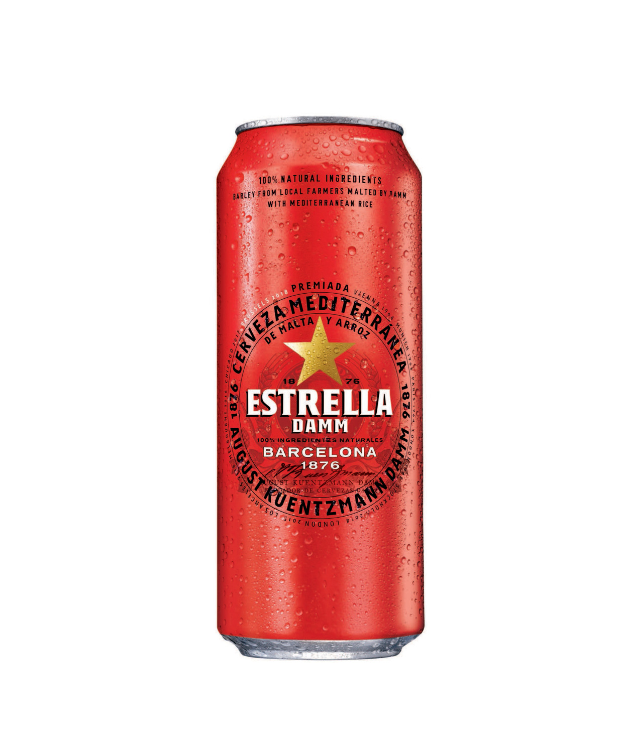 Beer `Estrella Damm` 330 ml