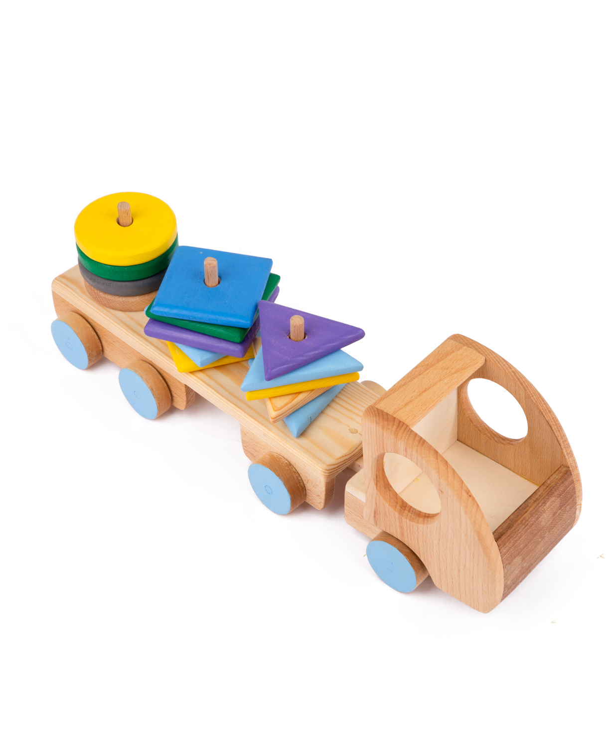 Toy `I'm wooden toys` car, wooden №8