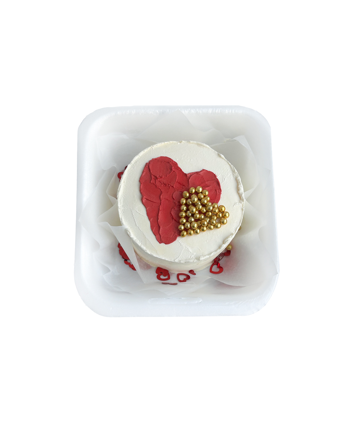 Bento cake «LipLick» Golden heart