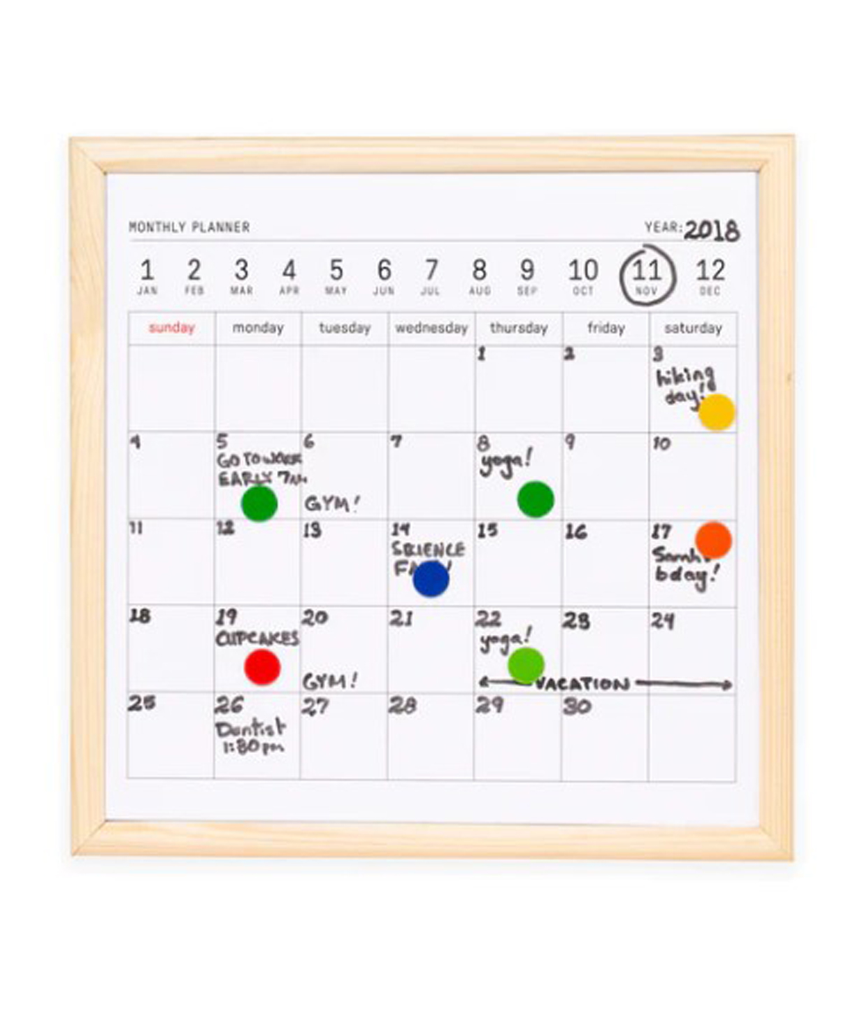 Calendar-whiteboard «Kikkerland» big