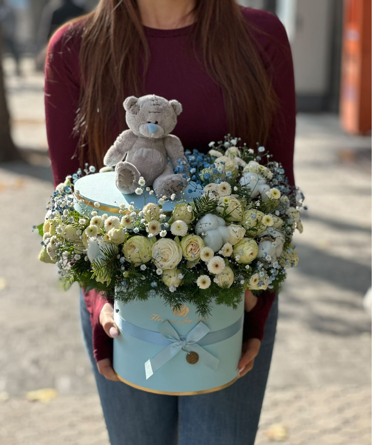 Composition «Cataleya» with spray roses №95