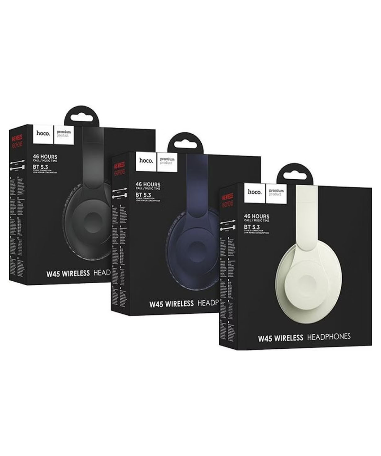 Wireless headphones «Hoco» W45 Enjoy Black №21