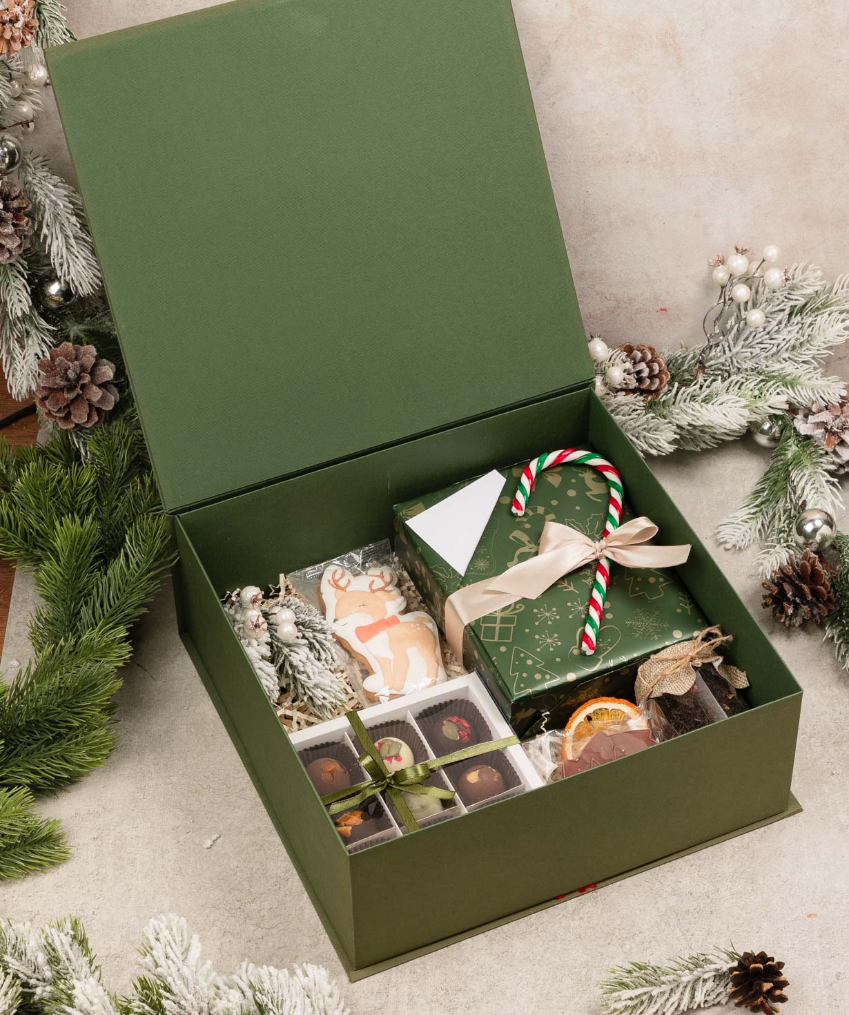 Подарочная коробка «THE BOX» №556 Новогодняя