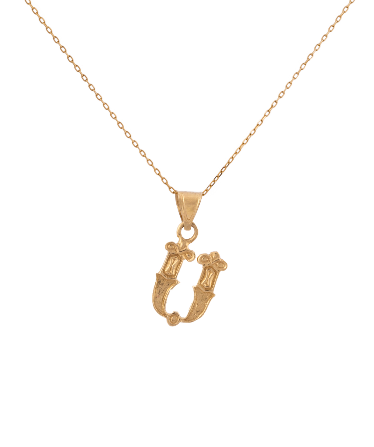 Pendant `Less is more` gold №26
