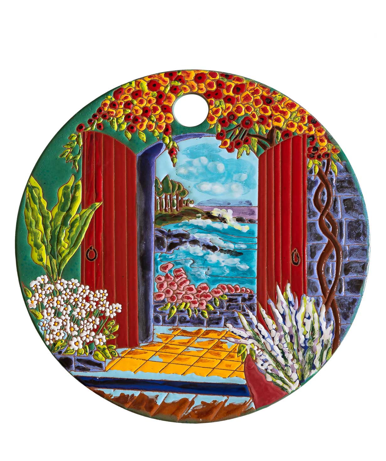 Сырная тарелка `ManeTiles` декоративная, керамическая №38
