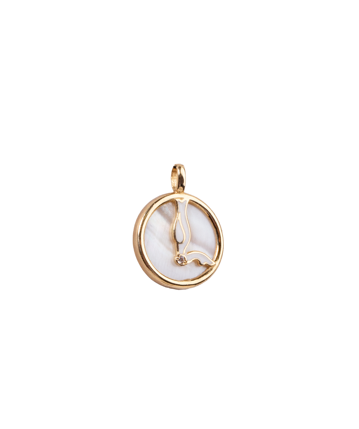Pendant ''Less is more'' gold №118